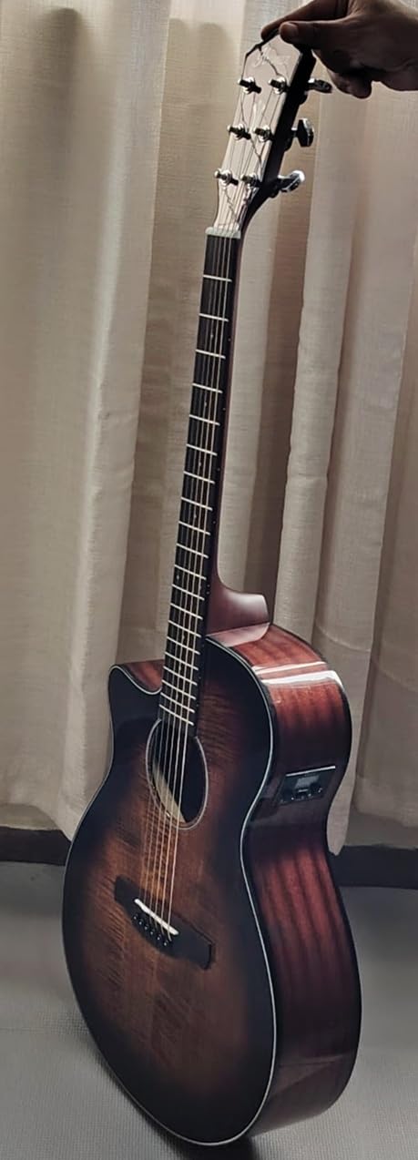 Ibanez AEG70L Left-Handed Acoustic-Electric Guitar - Tiger Burst High Gloss customer photo 2