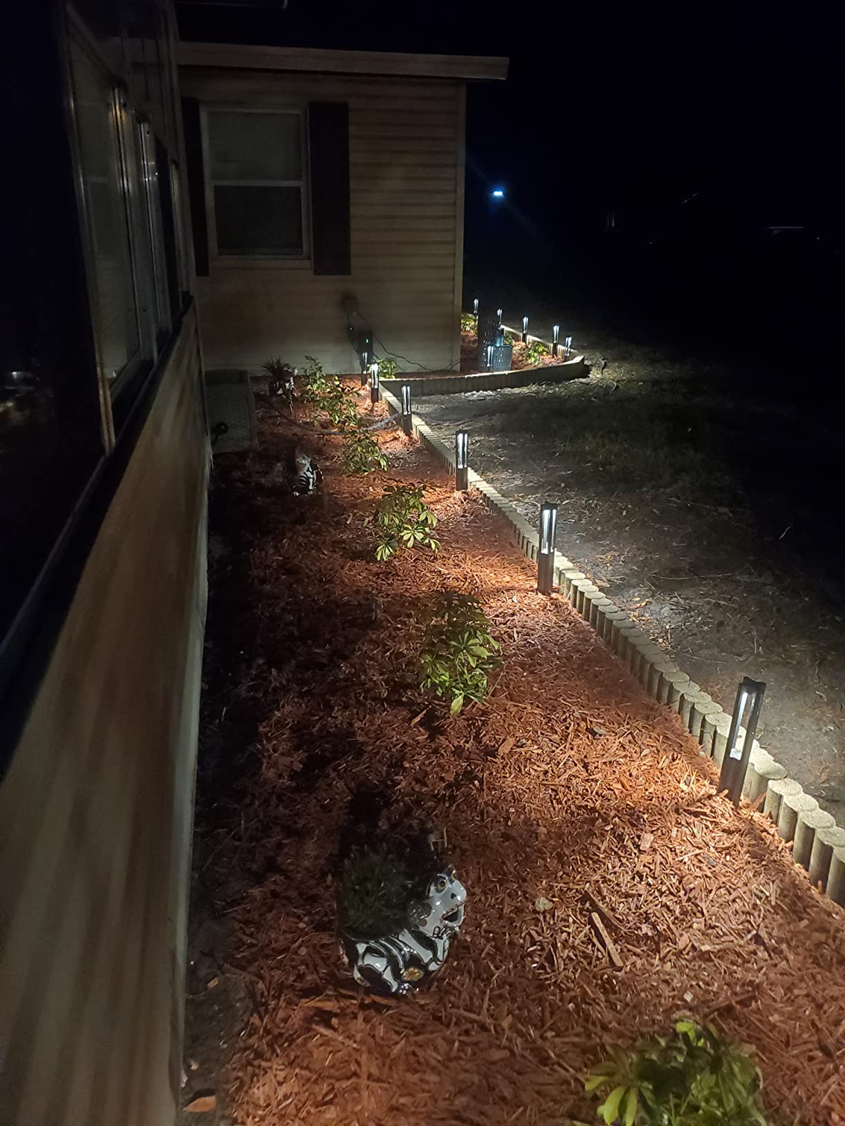LEONLITE 12-Pack 3W LED Low Voltage Path Lights Aluminum 3000K Black | Landscape Pathway Lights, Outdoor Landscape Lighting for Driveway, Garden, 12-24V AC/DC, ETL, IP65 Waterproof, Warm White customer photo 1