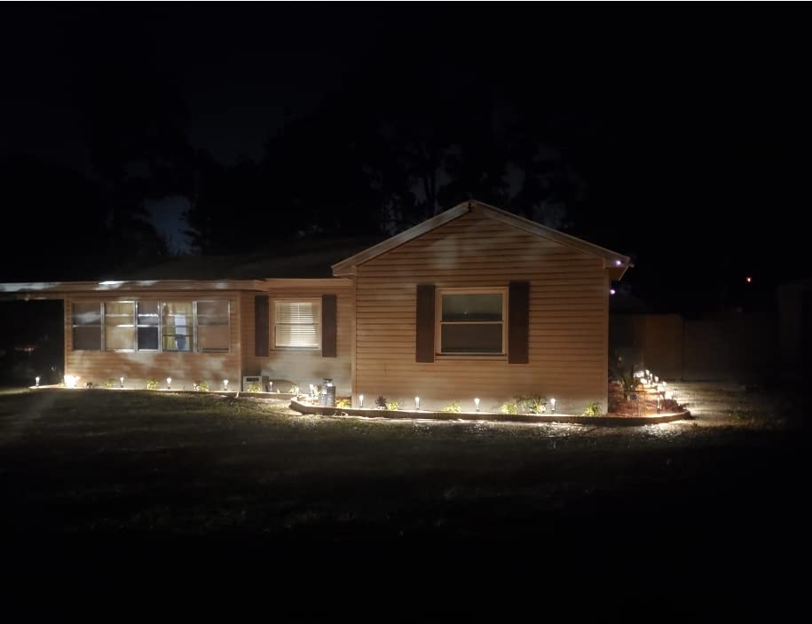 LEONLITE 12-Pack 3W LED Low Voltage Path Lights Aluminum 3000K Black | Landscape Pathway Lights, Outdoor Landscape Lighting for Driveway, Garden, 12-24V AC/DC, ETL, IP65 Waterproof, Warm White customer photo 2