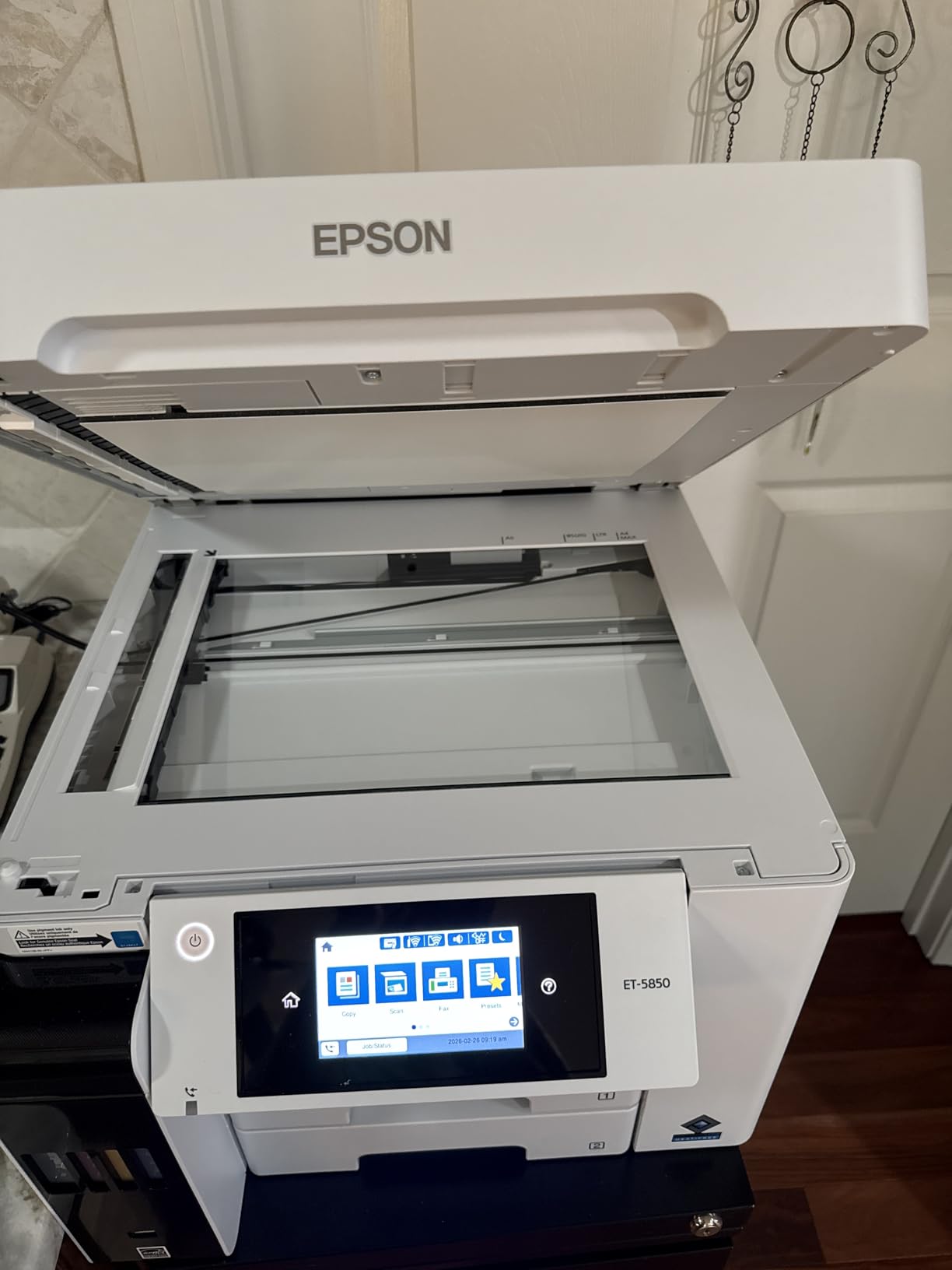 EcoTank Pro ET-5800 Wireless Color All-in-One Supertank Printer with Scanner, Copier, Fax and Ethernet, White customer photo 2