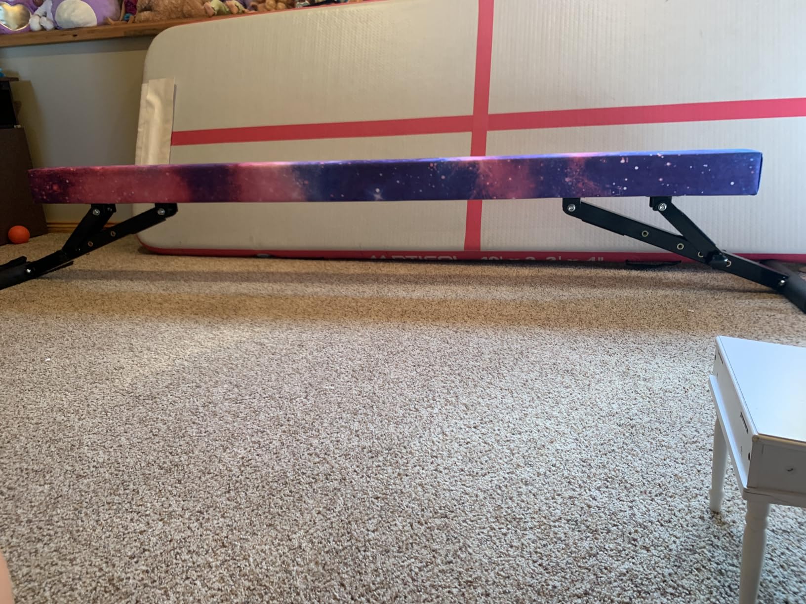 Marfual Adjustable Gymnastic Balance Beam for Kids of All Gymnastic Levels | 8 Ft Beam, Adjustable Height, Gymnastic Training Beam For Teenager, Gymnastic Equipment For Athlete Home And Gym Club Use customer photo 2