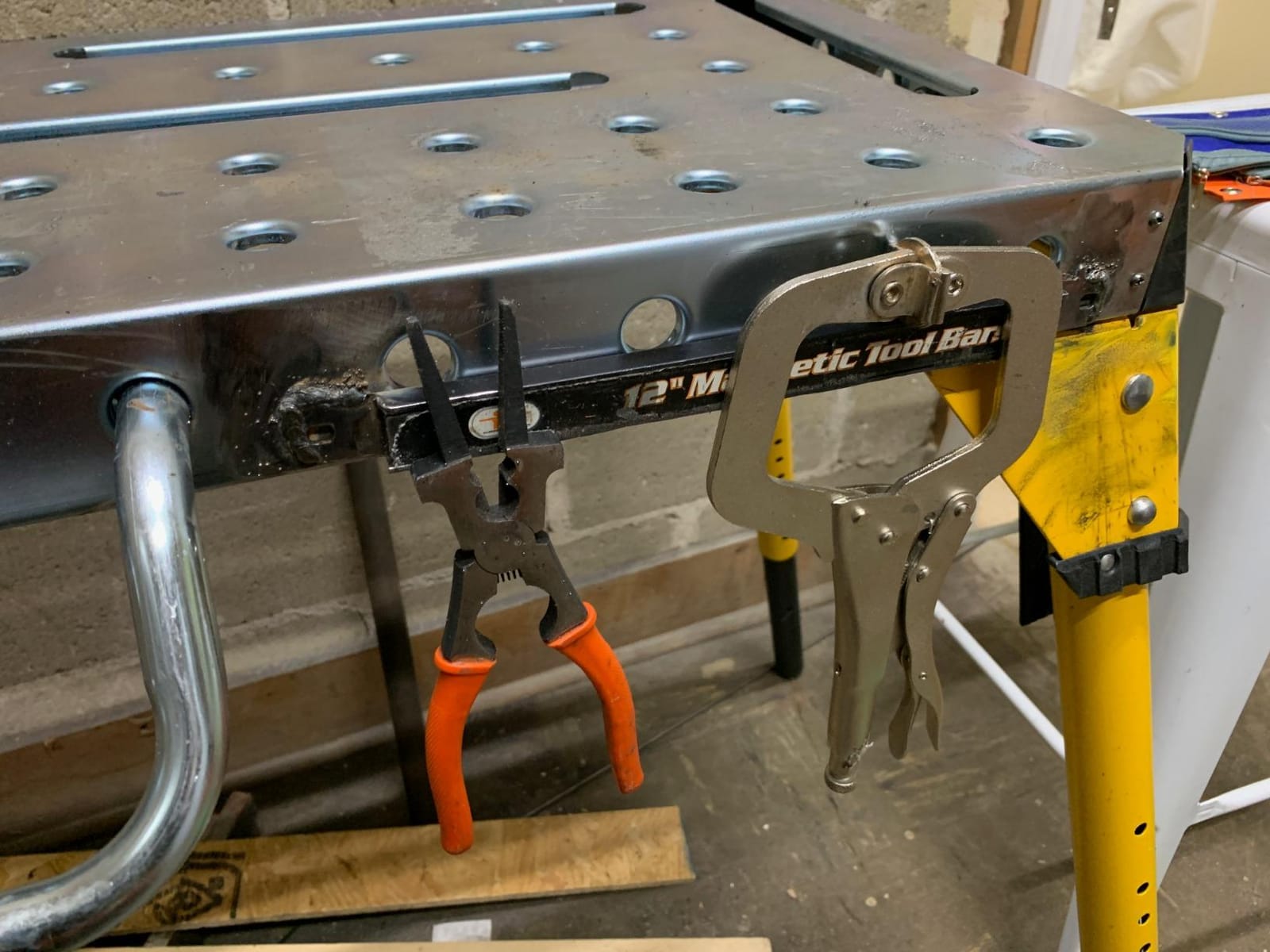 Dewalt Adjustable Height Portable Steel Welding Table and Work Bench, 18 x 46-inch Tabletop customer photo 2