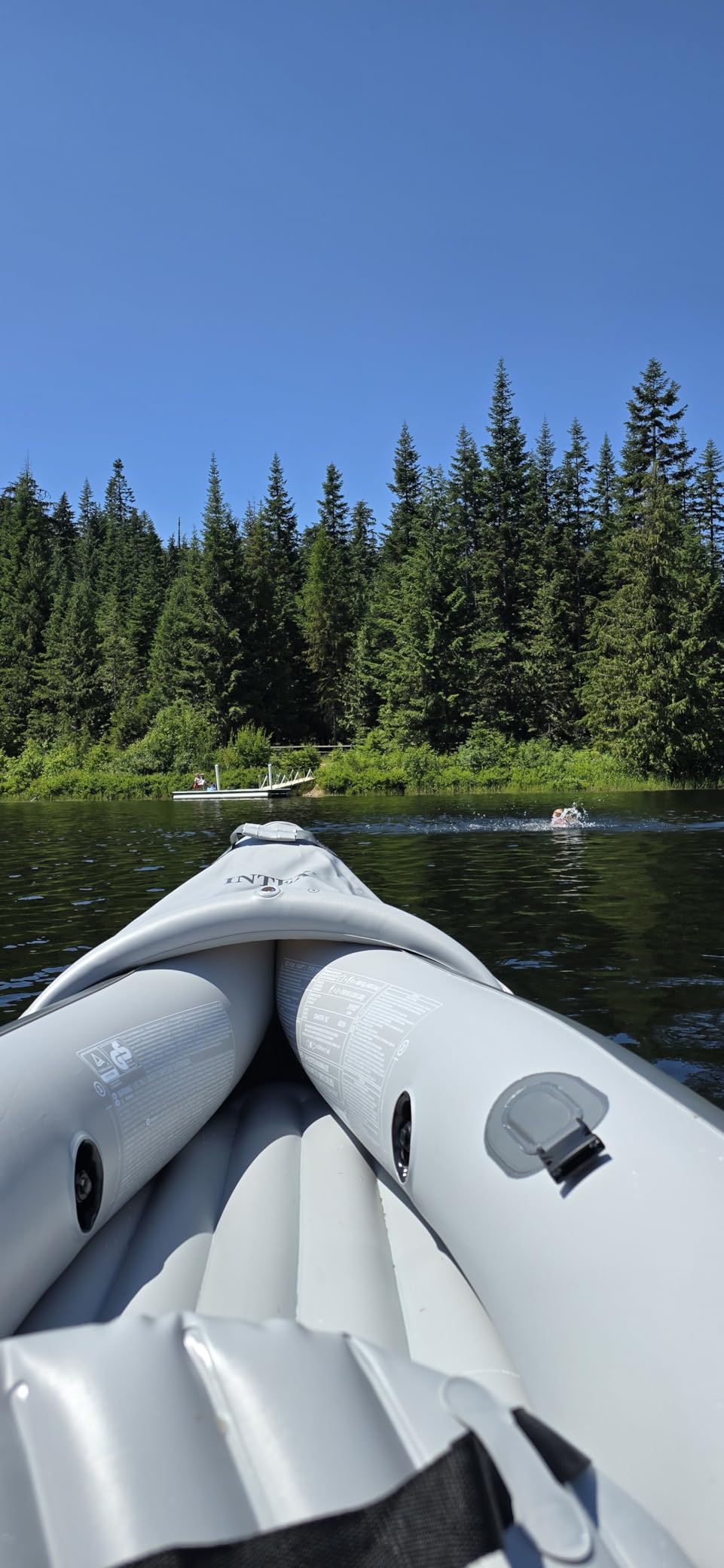 INTEX Dakota K2 Inflatable Kayak 2-Person Portable Set with Paddles & Pump | 68310VM - Sit-on Tandem Kayak with Interchangeable Skegs and Two Dry Bags for Gear, 10ft 3in x 3ft customer photo 1