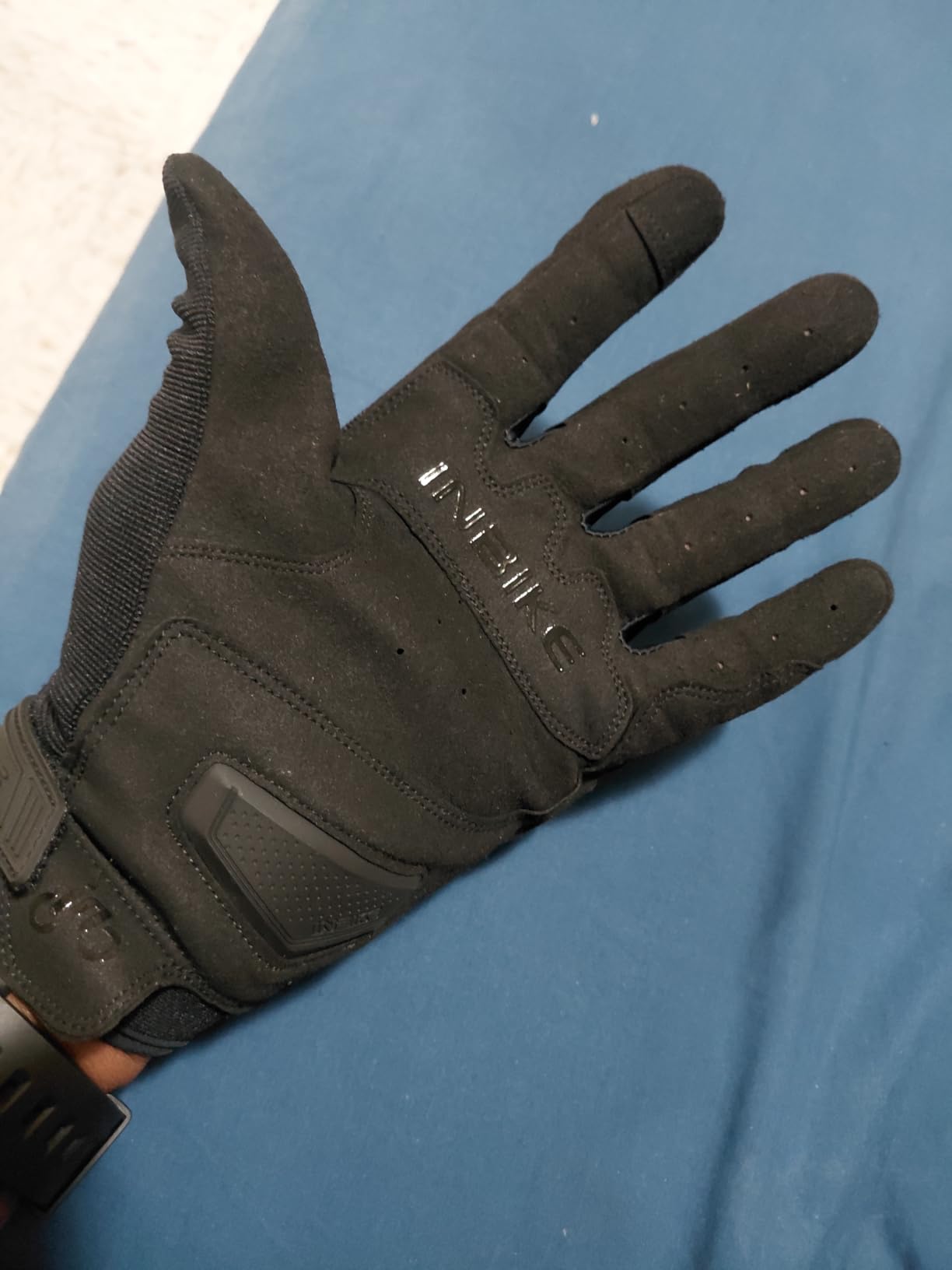INBIKE Breathable Mesh Motorcycle Gloves Touchscreen with TPR Palm Pad Hard Knuckles customer photo 1