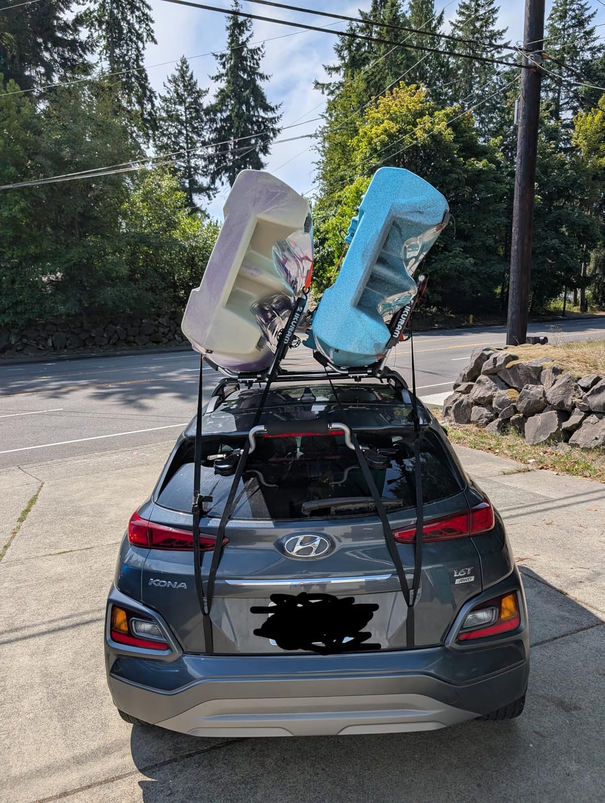 Aluminum Kayak Roof Rack Folding J-Style Universal 4-in-1 | For Canoe, SUP, Kayaks, Surfboard, Rooftop Mount, For SUV, Car and Truck Crossbars, Multifunction Carrier customer photo 1