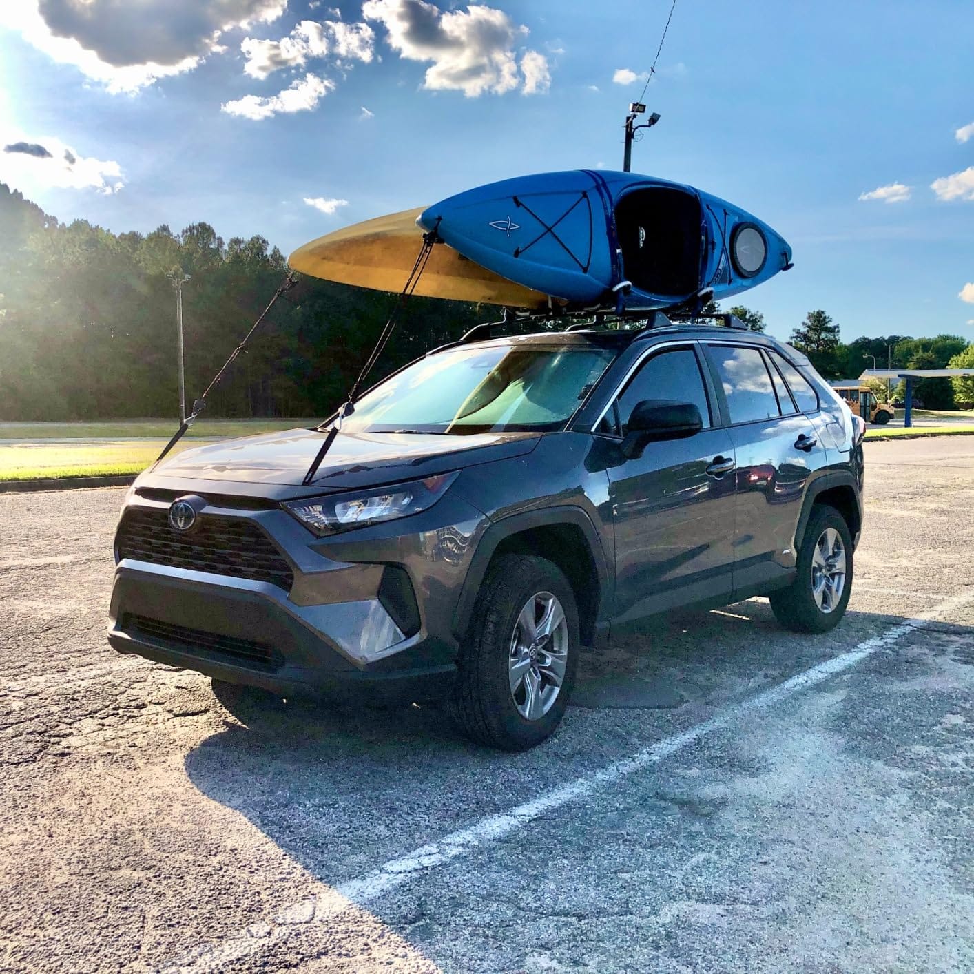 Aluminum Kayak Roof Rack Folding J-Style Universal 4-in-1 | For Canoe, SUP, Kayaks, Surfboard, Rooftop Mount, For SUV, Car and Truck Crossbars, Multifunction Carrier customer photo 2