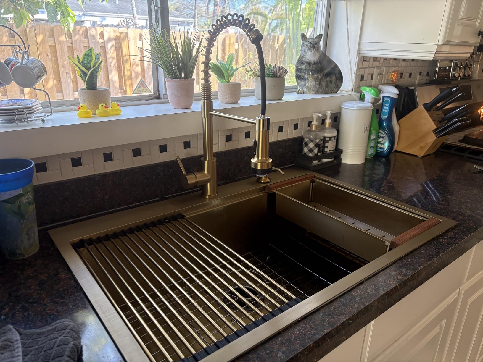 Lordear 33 Inch Drop In Kitchen Sink Workstation All In One SUS304 16 Gauge Stainless Steel 33x22 Drop In Sinks Single Bowl Handmade Above the Counter customer photo 2