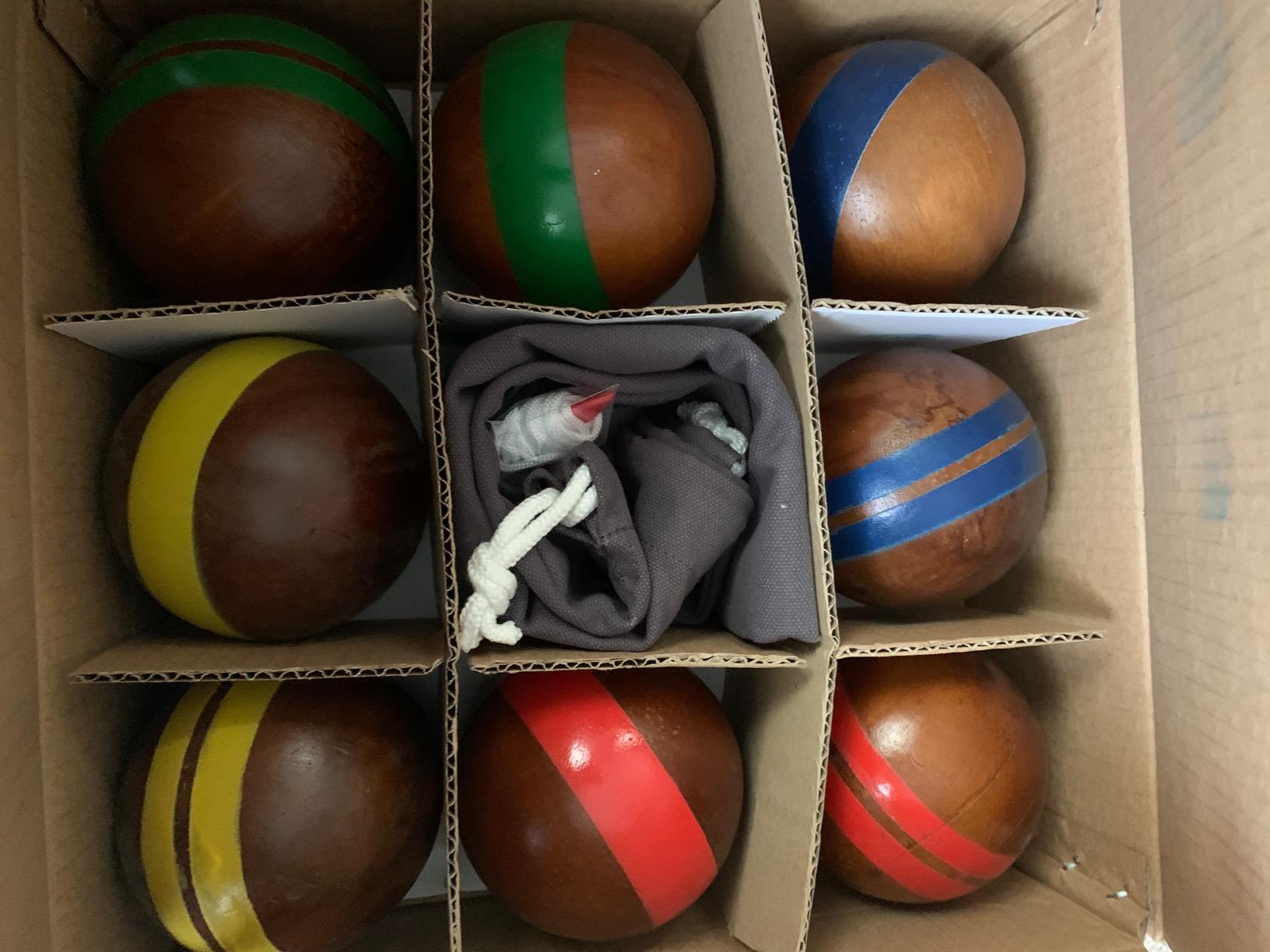 GoSports 100 mm Hardwood Bocce Set with 8 Premium 12 oz Wood Balls, Pallino, Case and Measuring Rope customer photo 2