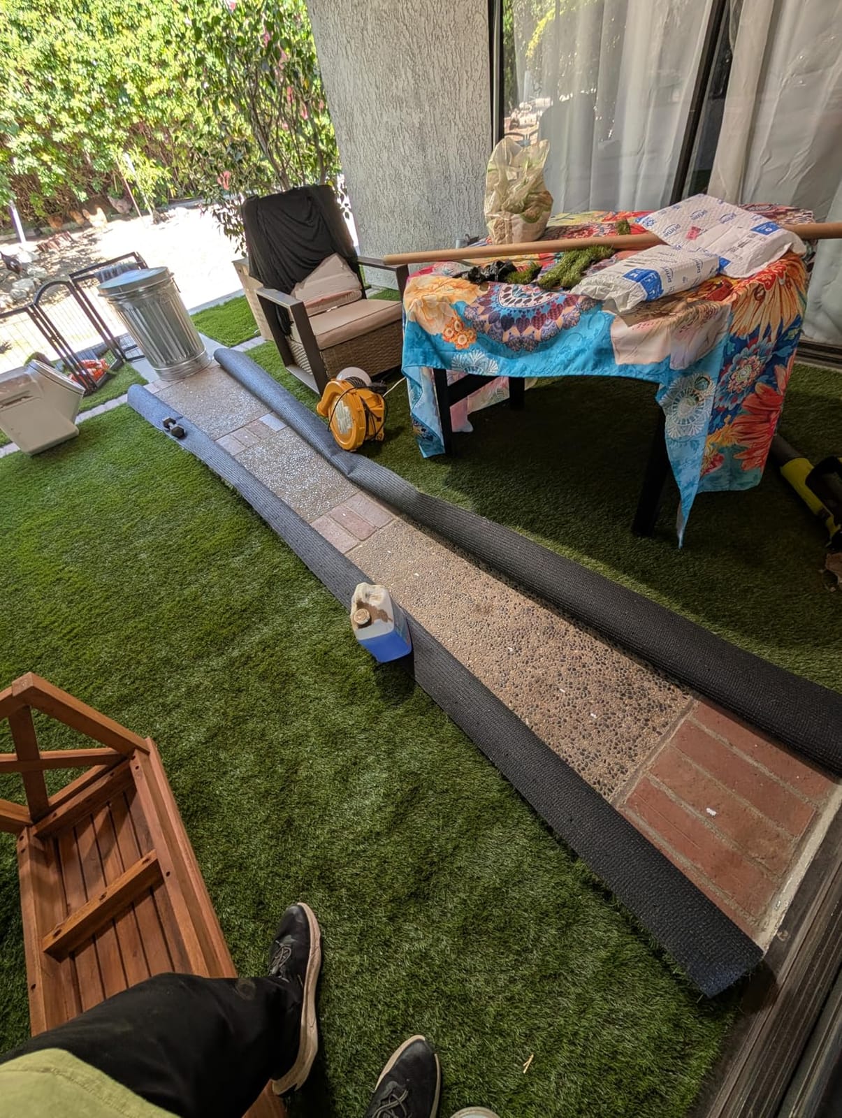 LITA Realistic Deluxe Artificial Grass Synthetic Thick Lawn Turf Carpet (7 FT x 15 FT (105 Square FT)) customer photo 2