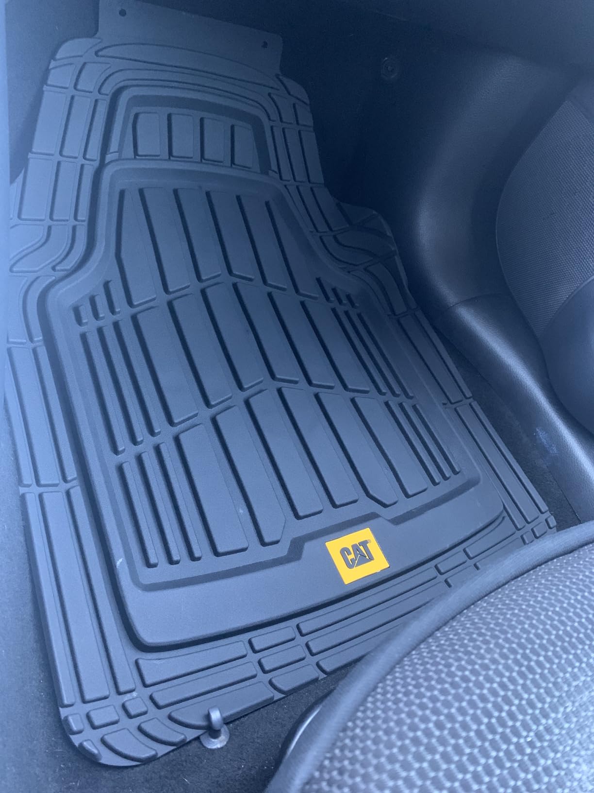 CAT ToughRide Heavy-Duty 4 Piece Black Floor Mats for Cars - Trim to Fit All-Weather Rubber Car Mats Full Set - Truck Mats & Cars Floor Mats - Interior Accessories for SUVs & Car Rug Protection customer photo 1