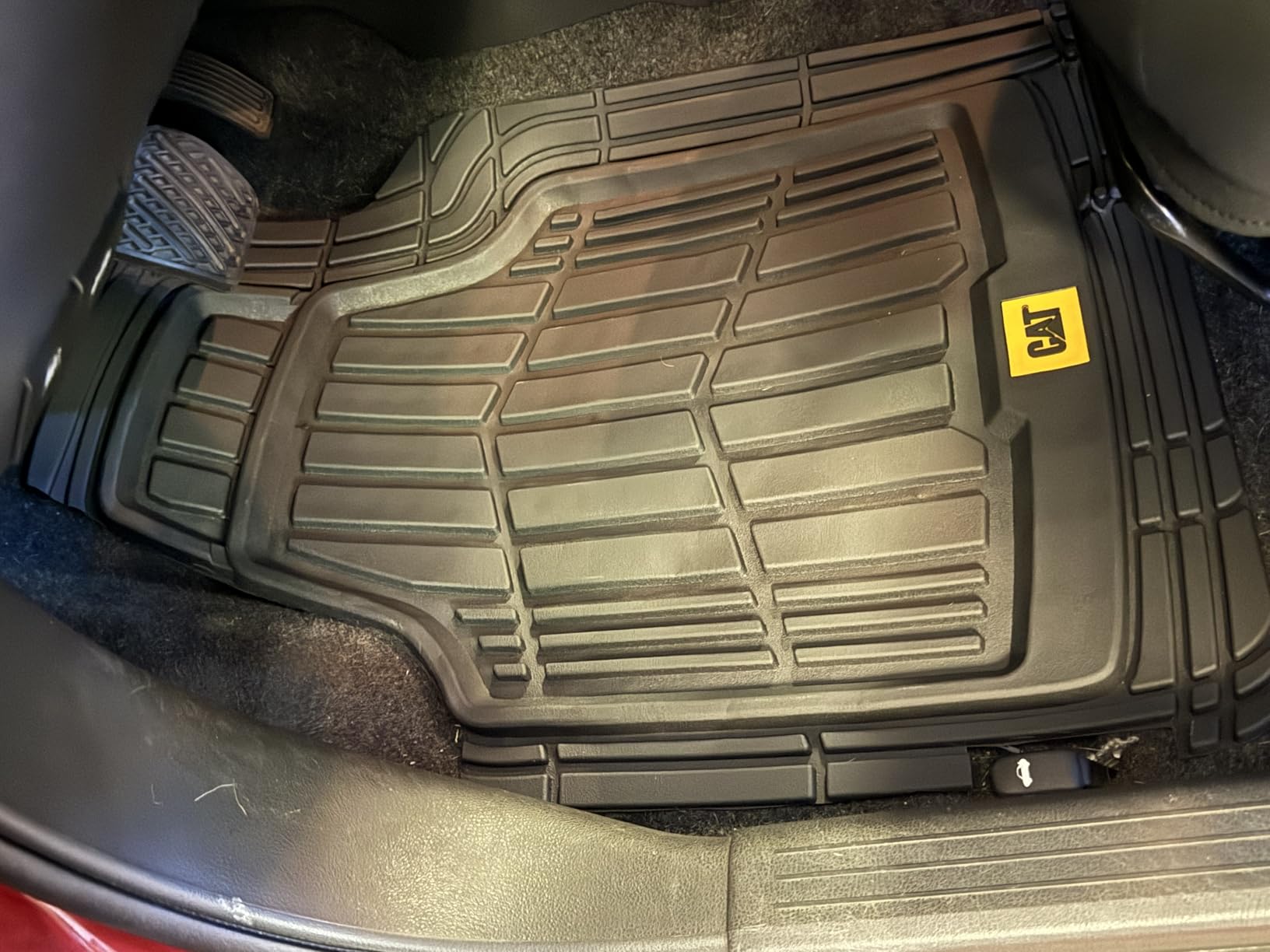 CAT ToughRide Heavy-Duty 4 Piece Black Floor Mats for Cars - Trim to Fit All-Weather Rubber Car Mats Full Set - Truck Mats & Cars Floor Mats - Interior Accessories for SUVs & Car Rug Protection customer photo 2