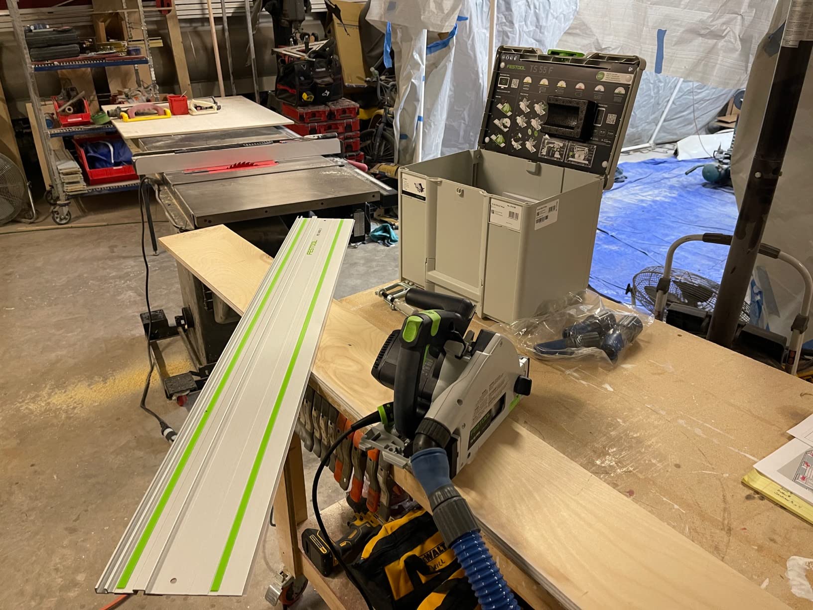 Festool Plunge-Cut Track Saw TS 55 FEQ-F-Plus-FS with 55-Inch (1400mm) Guide Rail customer photo 2