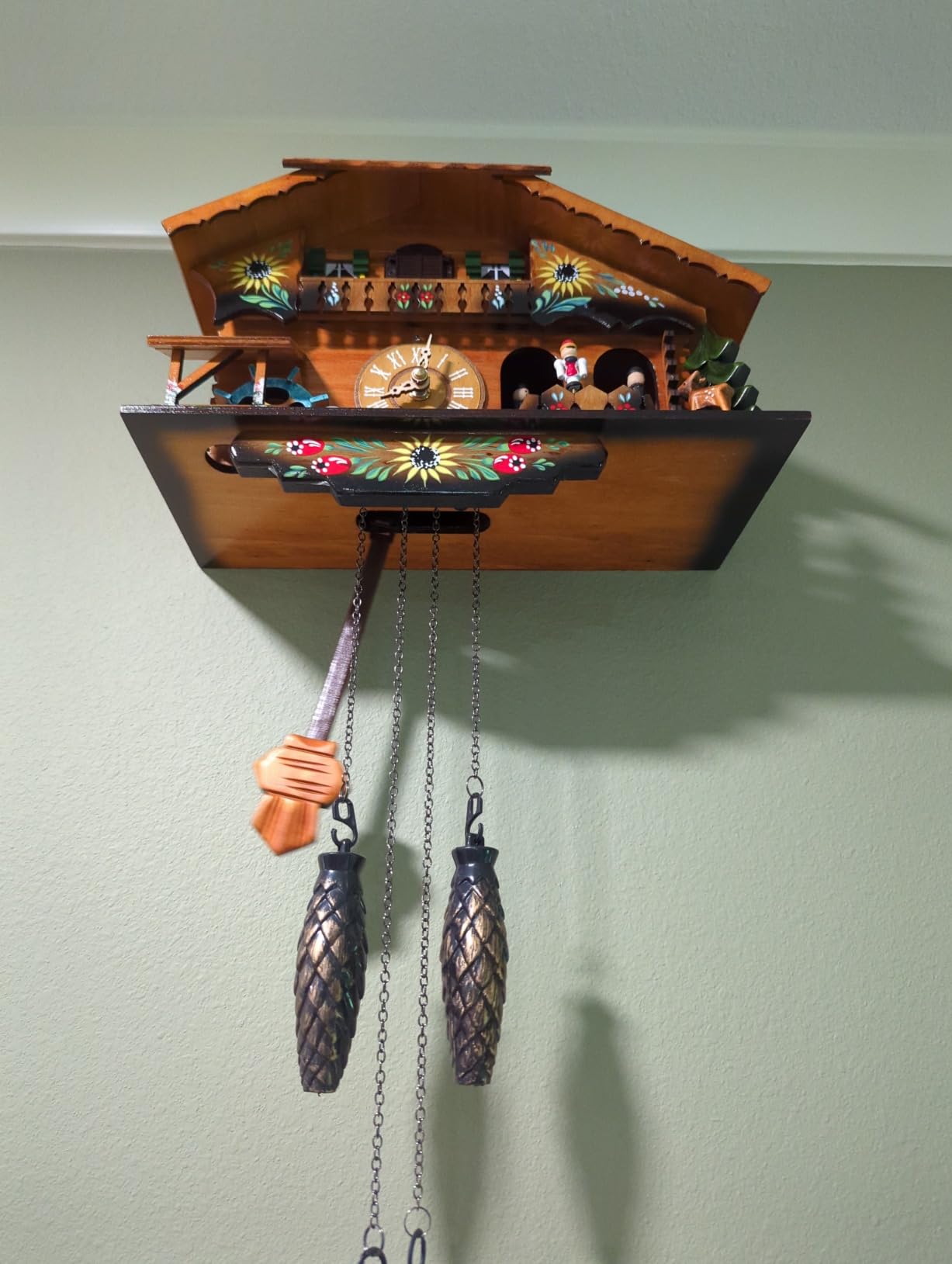 Kintrot Cuckoo Clock Pendulum Quartz Wall Clock Black Forest House Home Decor customer photo 2