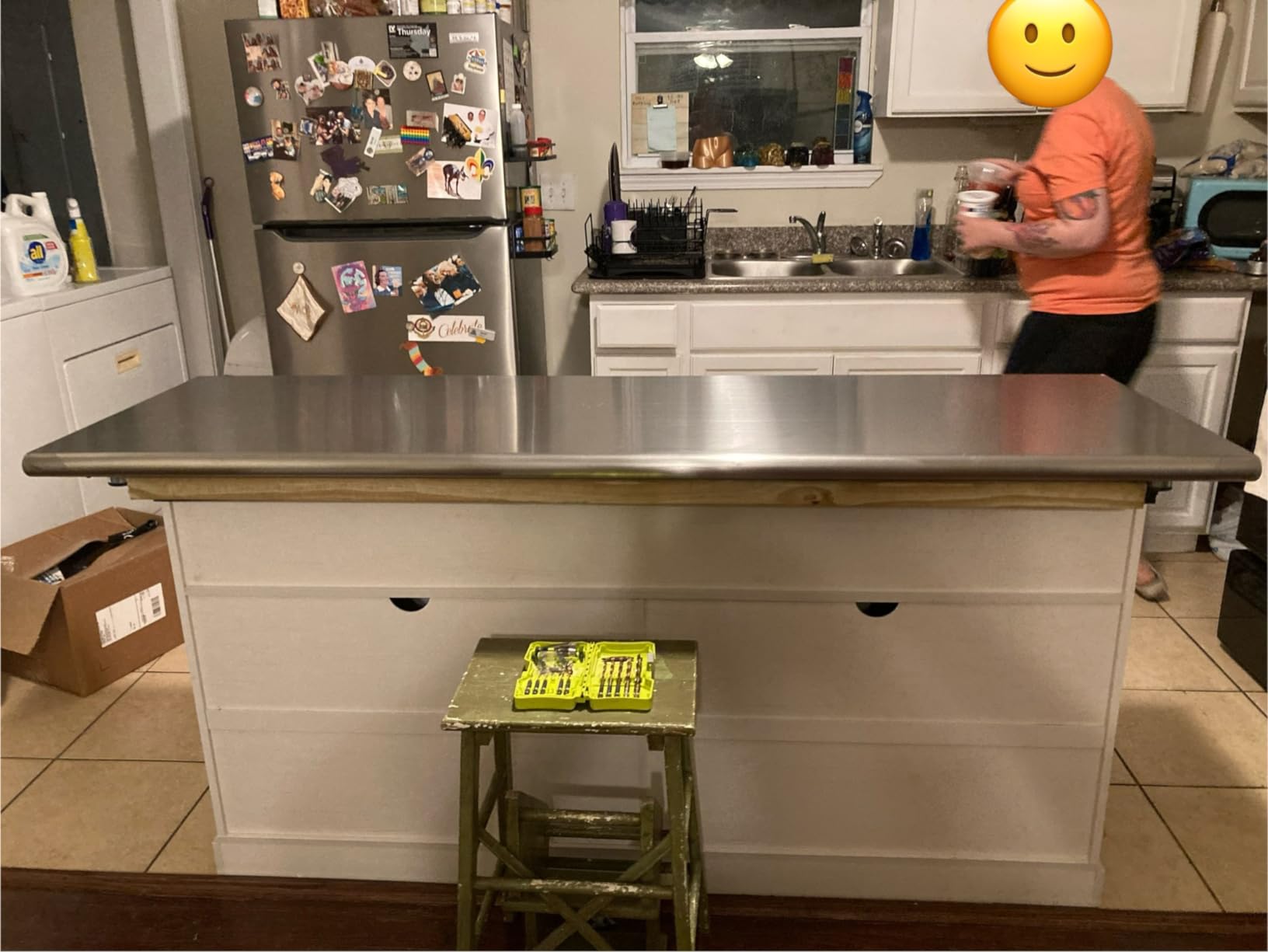 Hally Stainless Steel Table for Prep & Work 24 x 48 Inches NSF Commercial | Metal Heavy Duty Workbench, Adjustment Undershelf, for Kitchen, Restaurant, Home, Hotel, Garage, Pizza Oven, Galvanized Legs customer photo 1