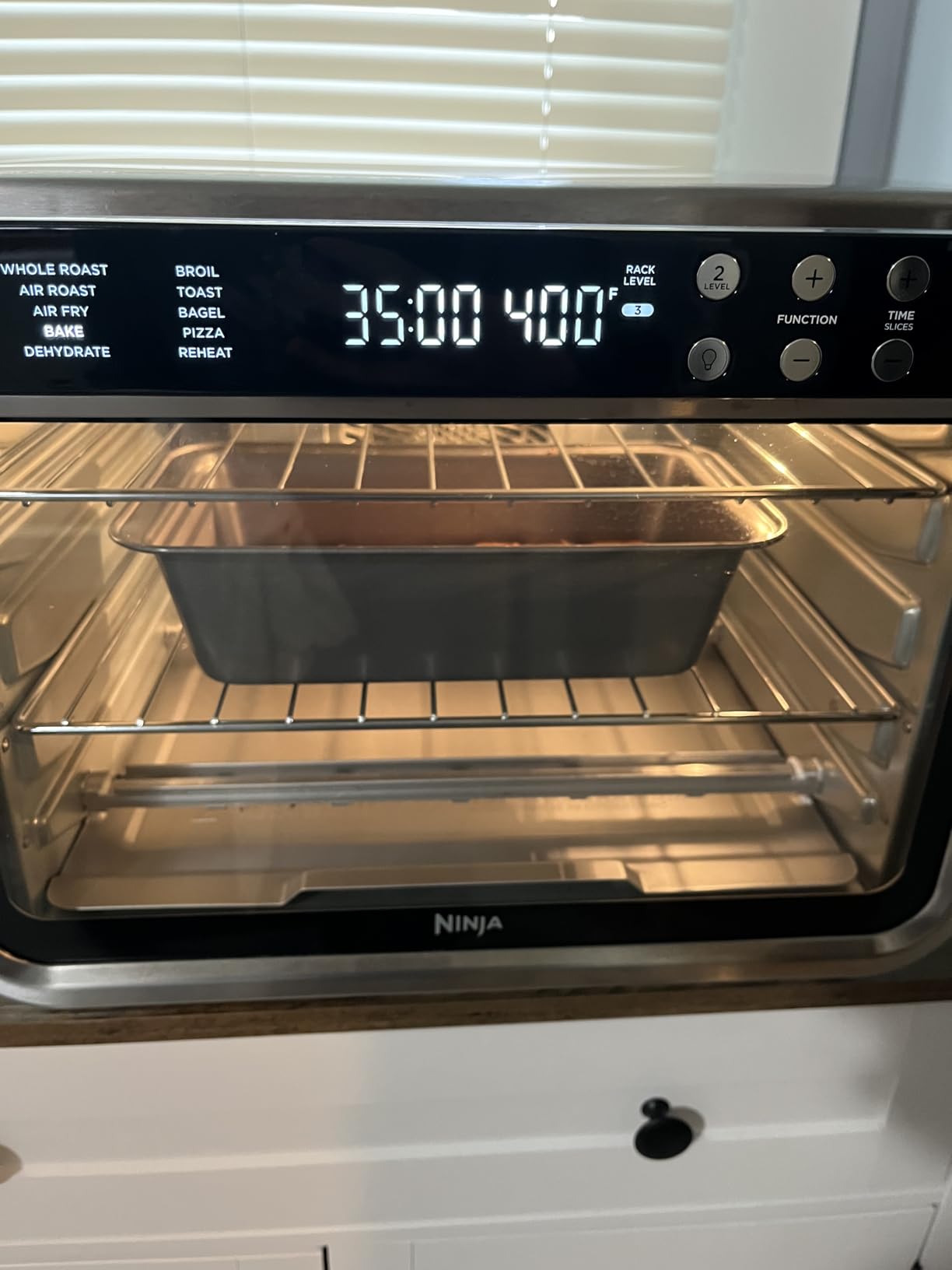 Ninja Foodi XL Pro Air Fry Oven, 10-in-1, Stainless Steel, DT201 | Fits 5 lb chicken, Air fry, roast, bake, broil, toast, dehydrate, reheat, pizza, 1800W customer photo 2
