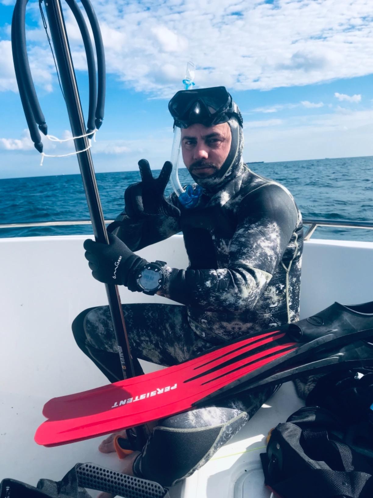 Nataly Osmann Camo Spearfishing Wetsuits Men 3mm /1.5mm Neoprene 2-Pieces Hooded Super Stretch Diving Suit customer photo 2