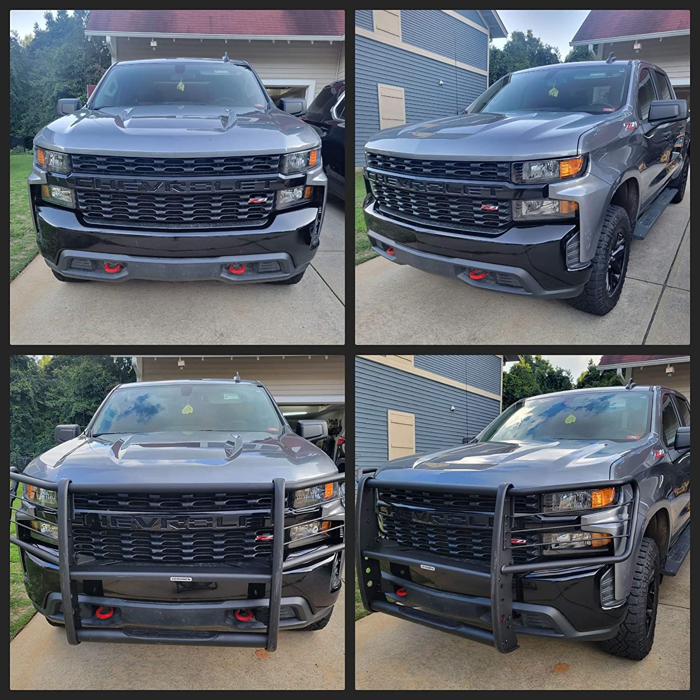 Go Rhino 3100 Series Center Grill & Brush Guard | Mild Steel, Textured Black | 3176MT | Fits 2019-2021 Chevrolet Silverado 1500; 2022 Chevrolet Silverado 1500 LTD customer photo 2