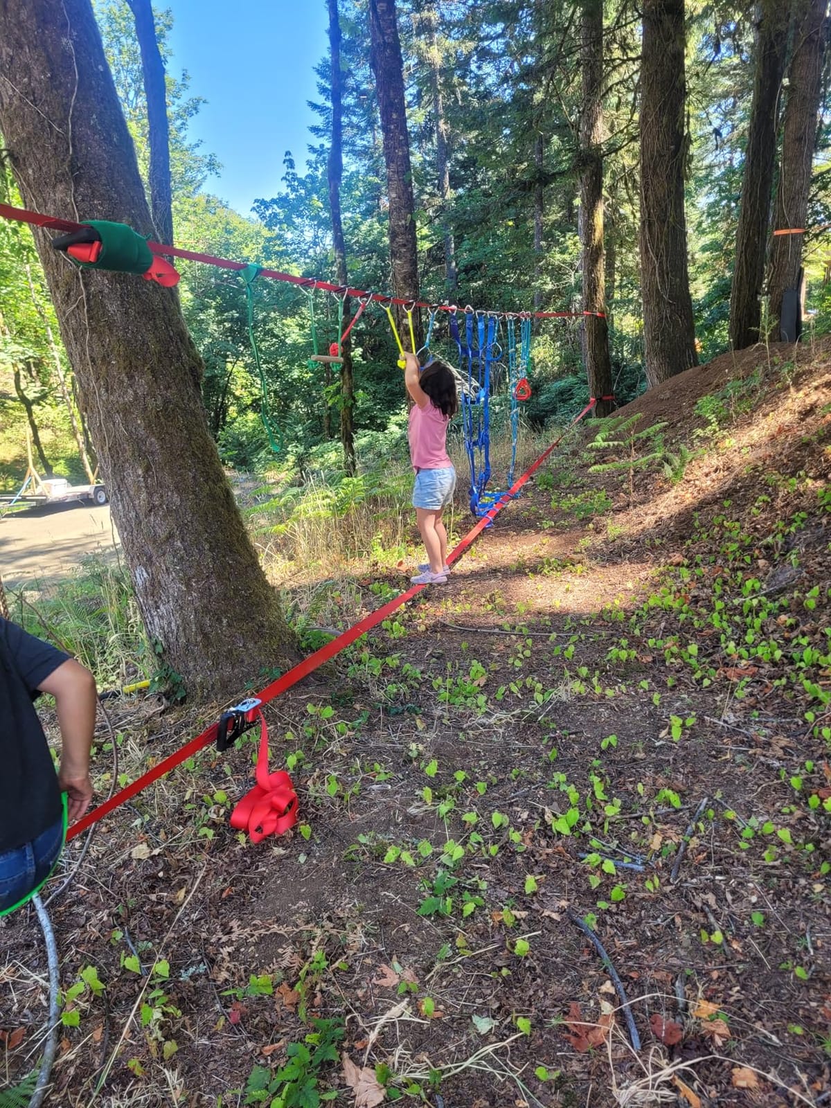 Dripex 65FT Ninja Warrior Obstacle Course for Kids - Double Longest Slacklines with 10 Most Complete Accessories customer photo 1