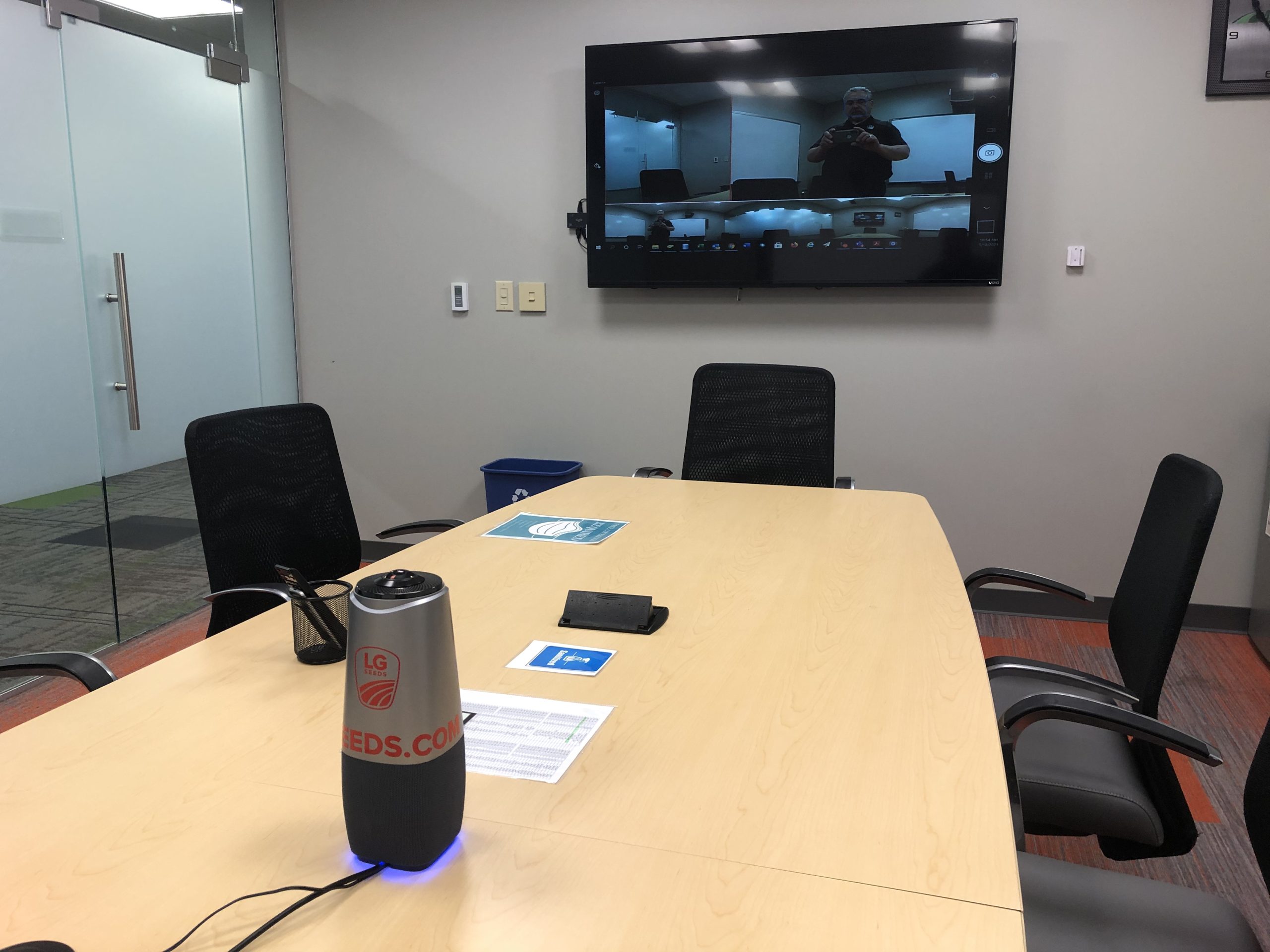 COOLPO Camera 360, 4K Smart Video Conference Room Camera and Microphone, AI Driven Speaker Tracking, Noise Cancellation, Works with Zoom, Google Meet, Plug Play Setup, AI Huddle Pana customer photo 2