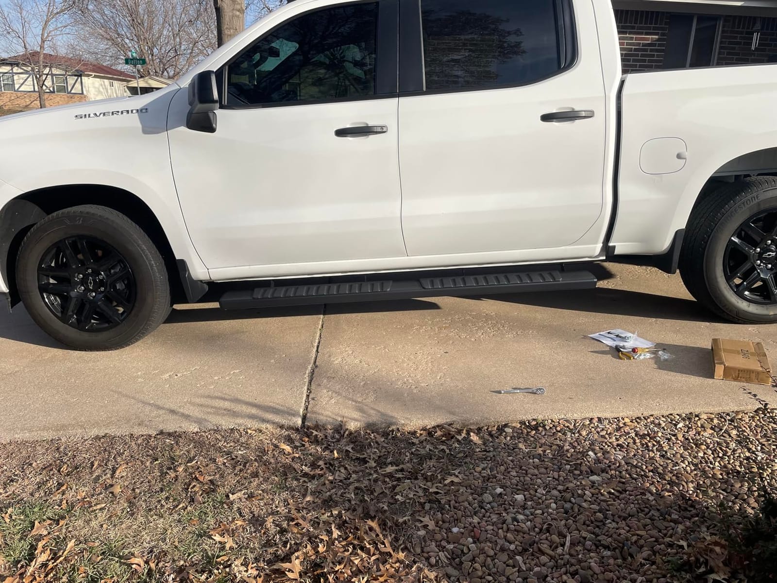 YITAMOTOR 6 Inches Running Boards Compatible with 2019-2026 Chevy Silverado/GMC Sierra 1500 Crew Cab, 2020-2026 2500HD 3500HD, Side Step Bars Aluminum Alloy, Running Boards for Silverado Crew Cab customer photo 1