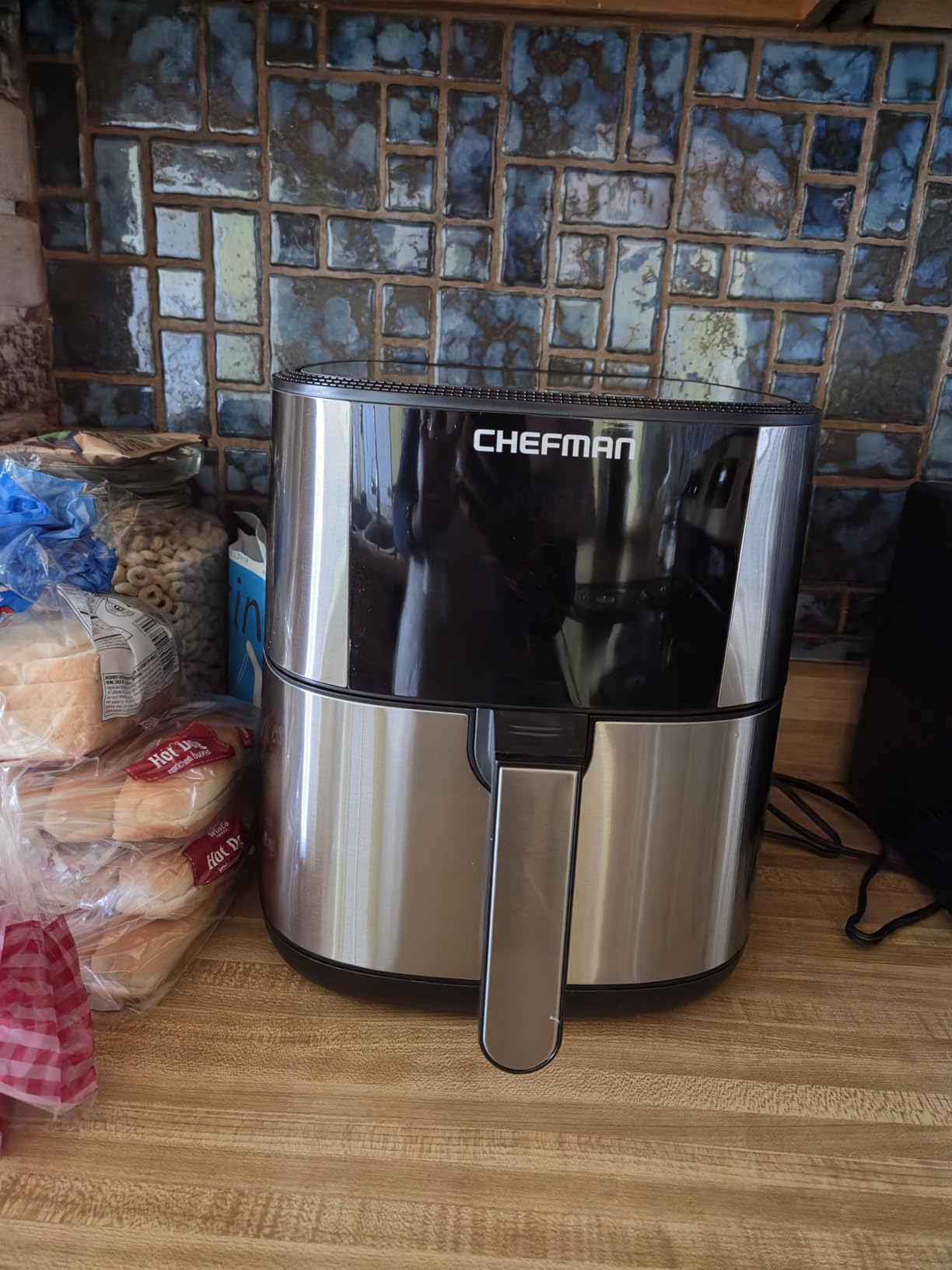 Chefman Air Fryer 8 Qt | TurboFry 4-in-1 with 450°F Hi-Fry Option for Crispier Results | Bake, Dehydrate, Frozen | XL Nonstick Dishwasher-Safe Basket | Stainless Steel customer photo 2
