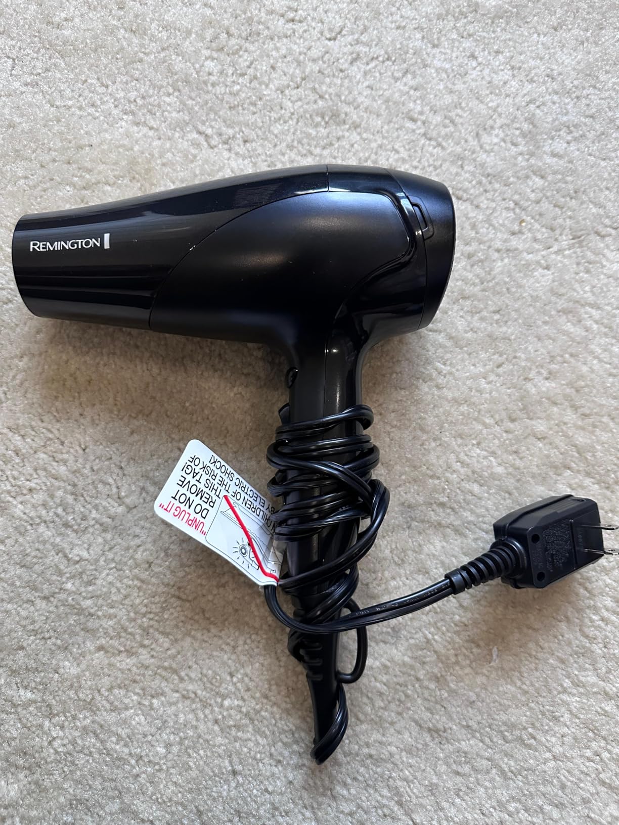 Remington Damage Protection Hair Dryer, Ceramic Ionic Technology | Diffuser and Concentrator Attachments, 3 Piece Set, 1875W Power, 3 Heat and 2 Speed Settings customer photo 1