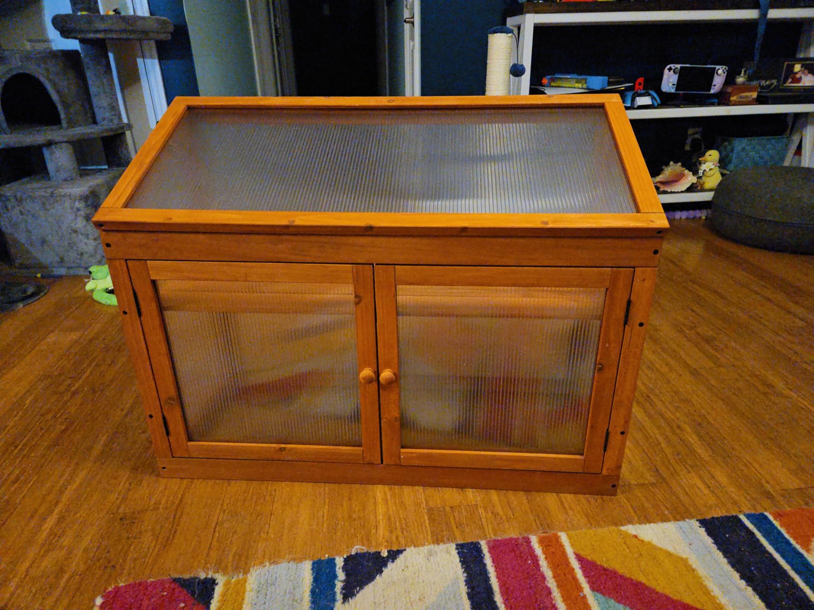 MCombo Wooden Cold Frame Garden Greenhouse Flower Planter 0160 (Orange) customer photo 1