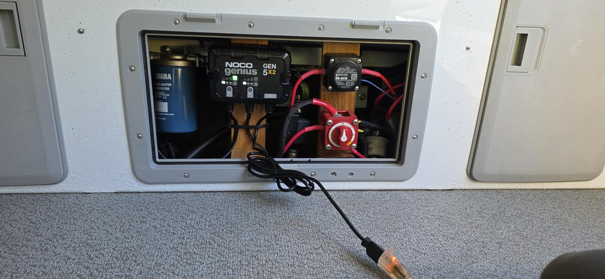NOCO Genius GEN5X2: 2-Bank, 10A Onboard Battery Charger - 5A Per Bank, 12V Waterproof Marine Charger with Overcharge Protection & Temperature Compensation - for Lead-Acid & Lithium Batteries | Charges 2 Batteries at Once, IP68 Waterproof, Overcharge Protection, Temperature Compensation, For Lead-Acid & Lithium customer photo 1