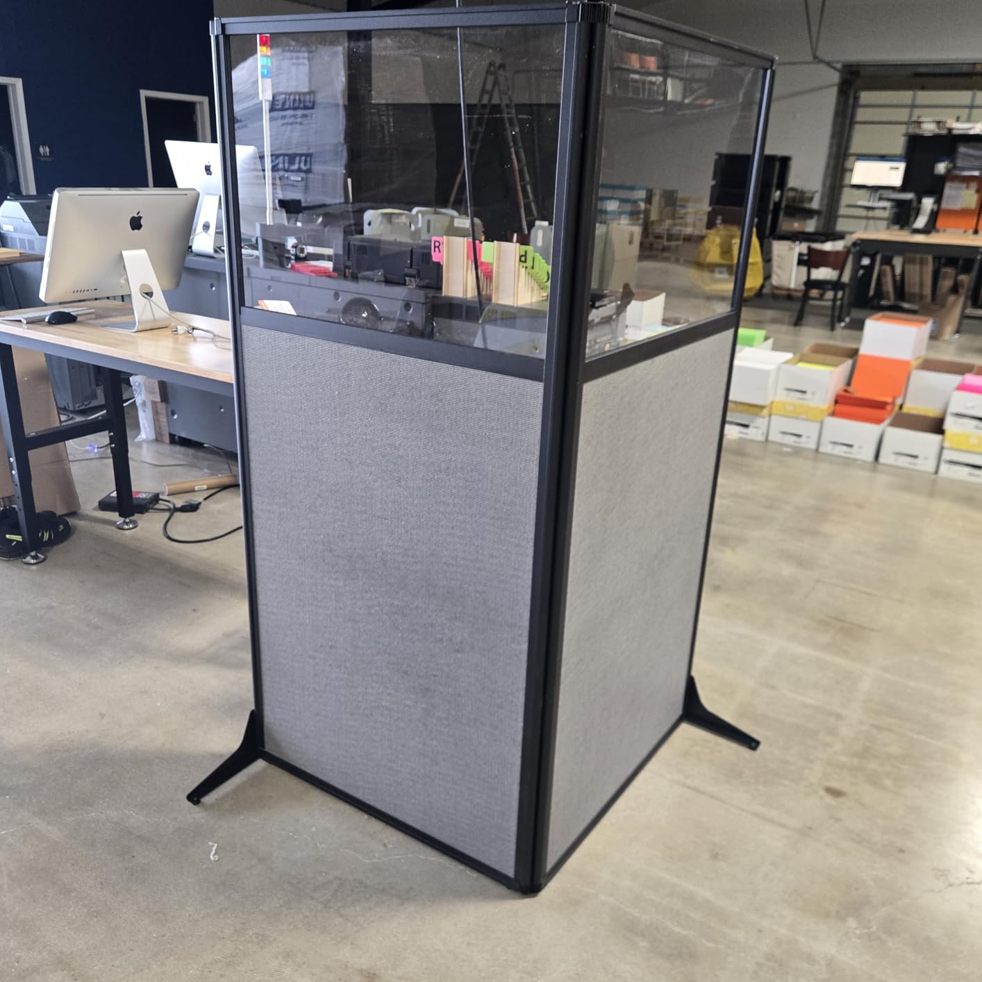 Versare Workstation Partition | Portable Wall Divider | Modern Office Cubicle | Free Standing Privacy Screen | 66