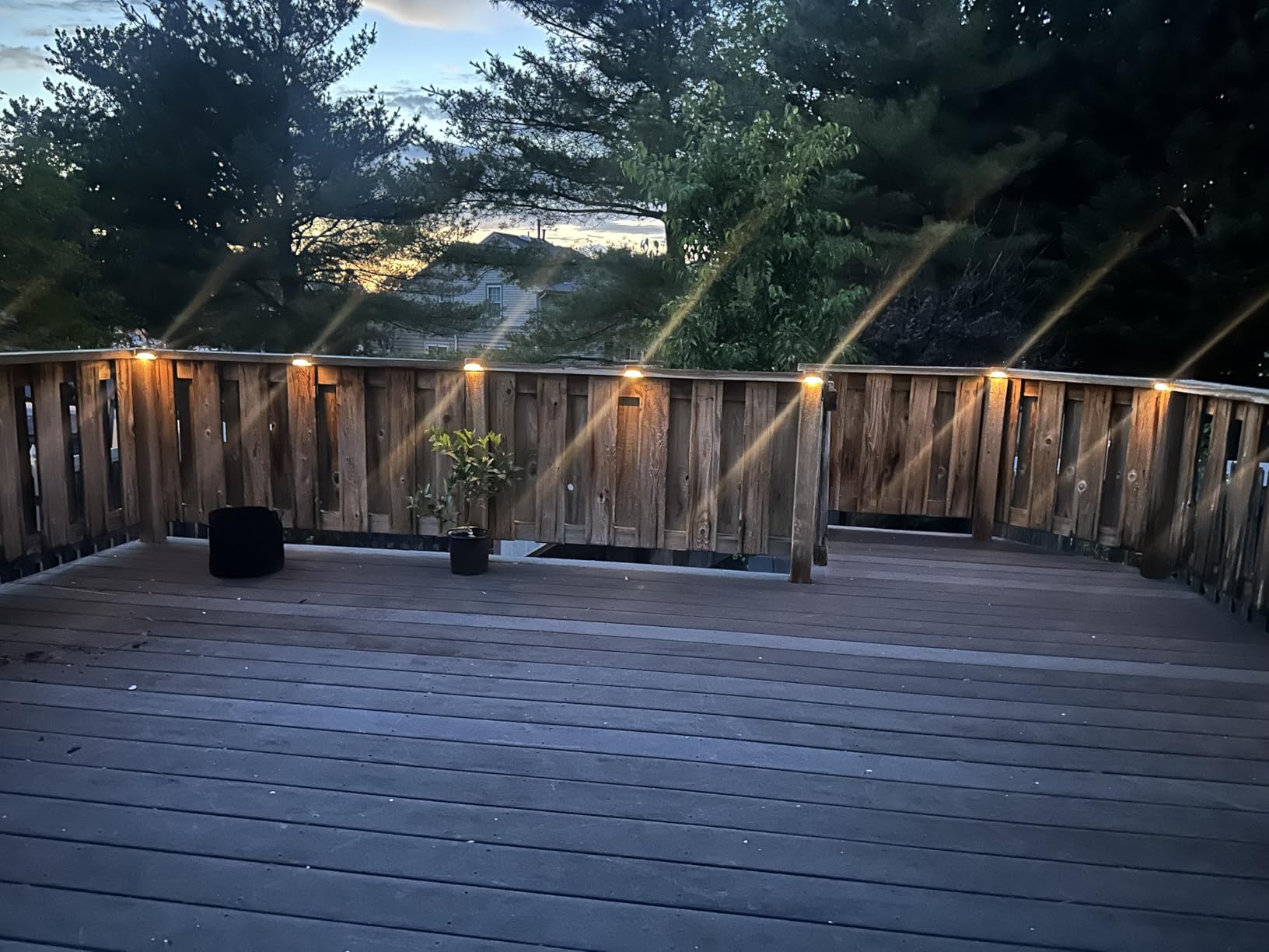 GIGALUMI LED Solar Deck Lights, 16 Pack, Waterproof, Warm White | LED Solar Deck Lights for Outdoor Stairs, Step, Fence, Railing, Yard and Patio customer photo 2