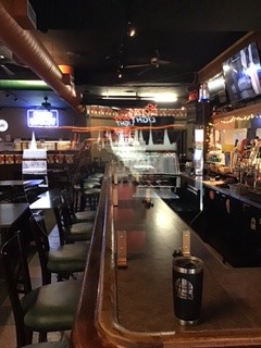 BARTITION Standard (Patent Pending) Partition for Bar Top or Dining Countertop Sneeze Guard MADE IN USA out of Polycarbonate Window SBR Suction Cups Brass 260 Brackets (2 pack) customer photo 1