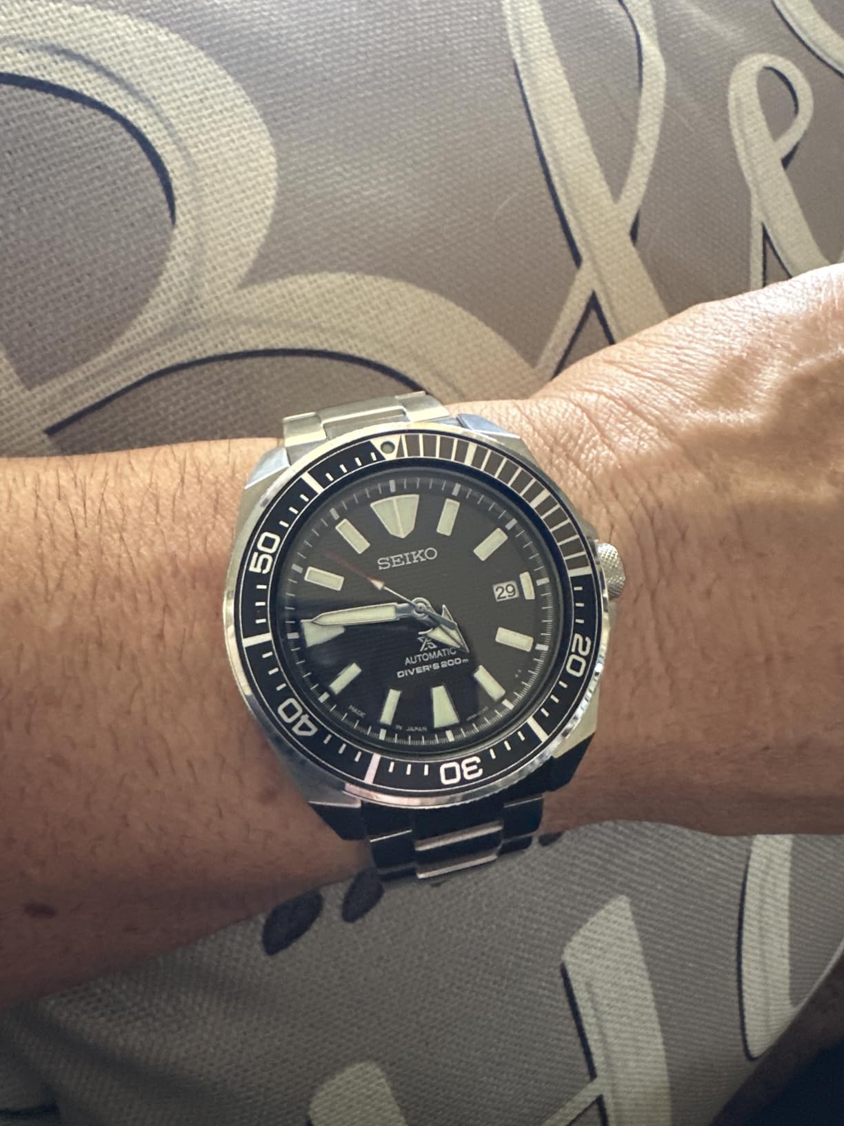 Seiko SRPF03 Automatic Dive Watch for Men - Prospex Special Edition - LumiBrite Hands, Hardlex Crystal - Water Resistant 200M customer photo 2