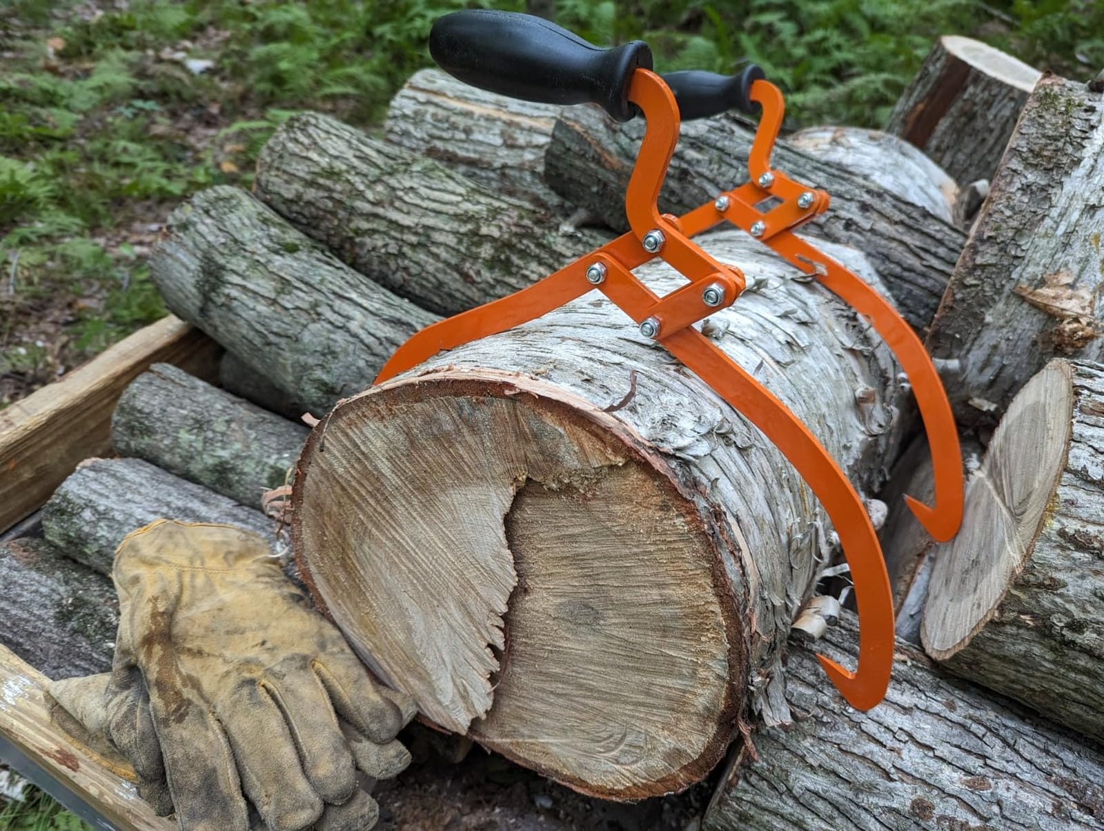 Log Tongs Logging Skidding Tongs Non-Slip Grip- Log Lifting, Handling, Dragging & Carrying Tool (10 in) customer photo 1
