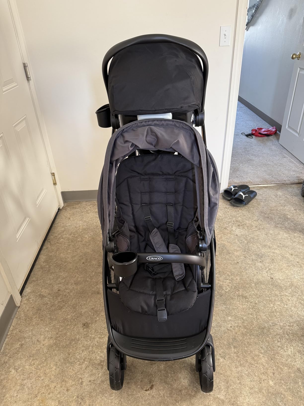 Graco Ready2Grow 2.0 Double Stroller, Twin Baby Stroller Features Bench Seat and Standing Platform Options, Compact Fold Perfect for Baby Travel, Rafa customer photo 1