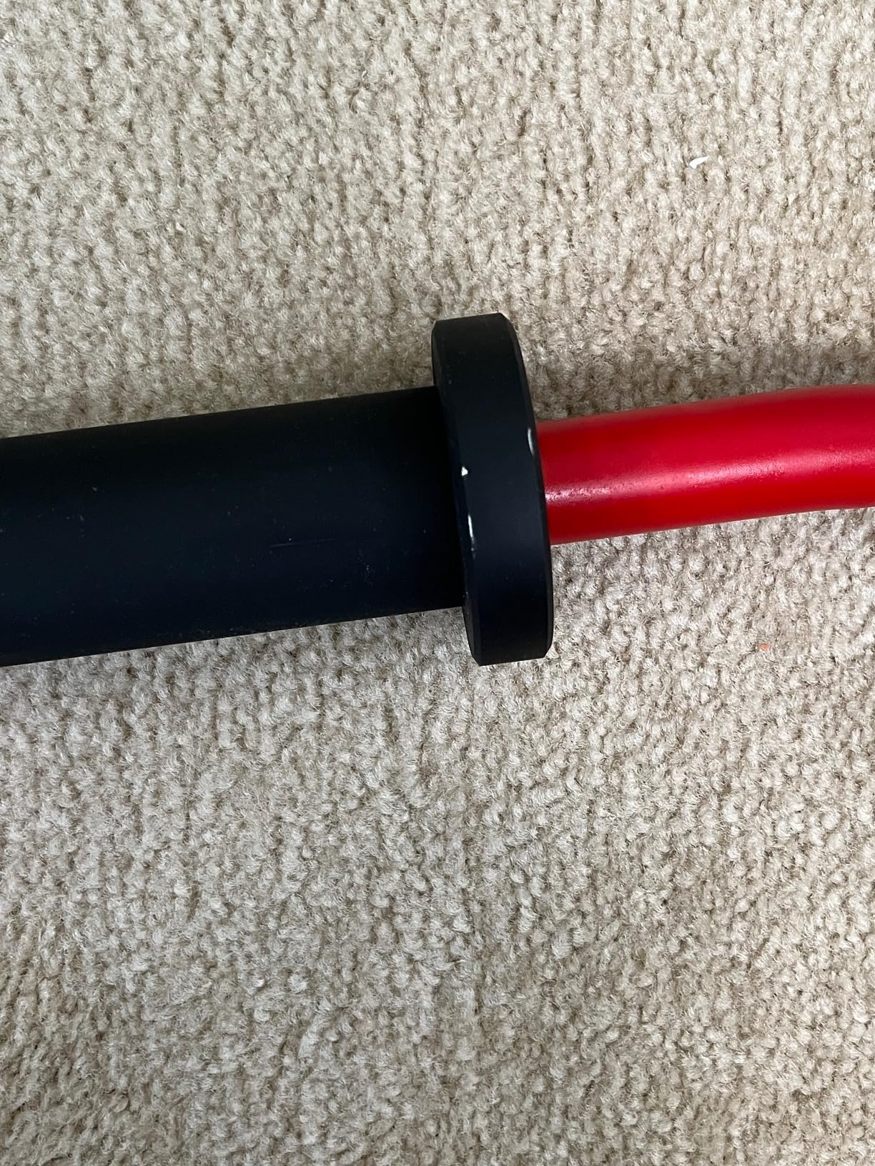 Synergee Commercial Super EZ Curl Olympic Bar Chrome, Black Phosphate and Red with Powder Coated Brass Bushings Excellent for Bicep Curls and Triceps Extensions customer photo 2