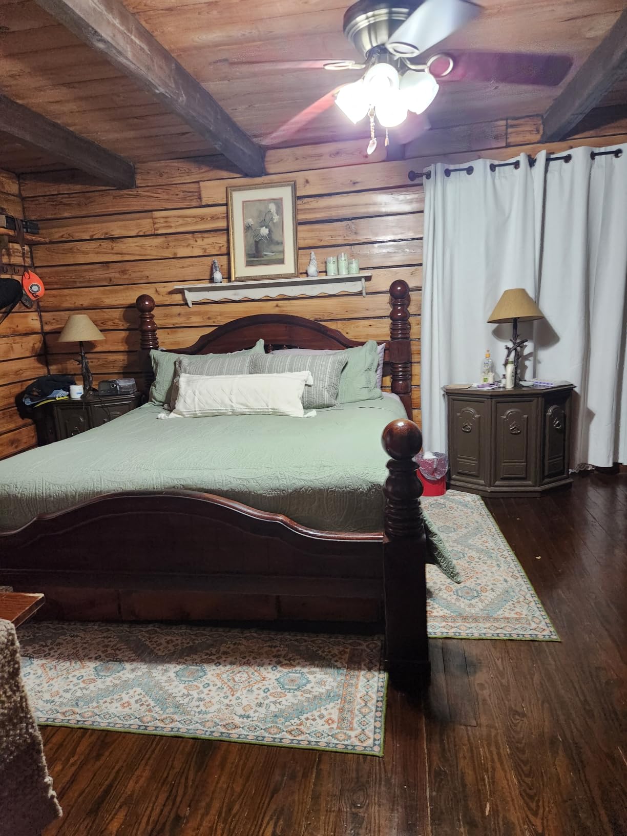 Love's cabin King Size Quilt Set Blue Bedspreads - Soft Bed Summer Lightweight Bedspread Comforter - Modern Style Coin Pattern Coverlet for All Season - 3 Pieces (1 Quilt, 2 Pillow Shams) customer photo 1