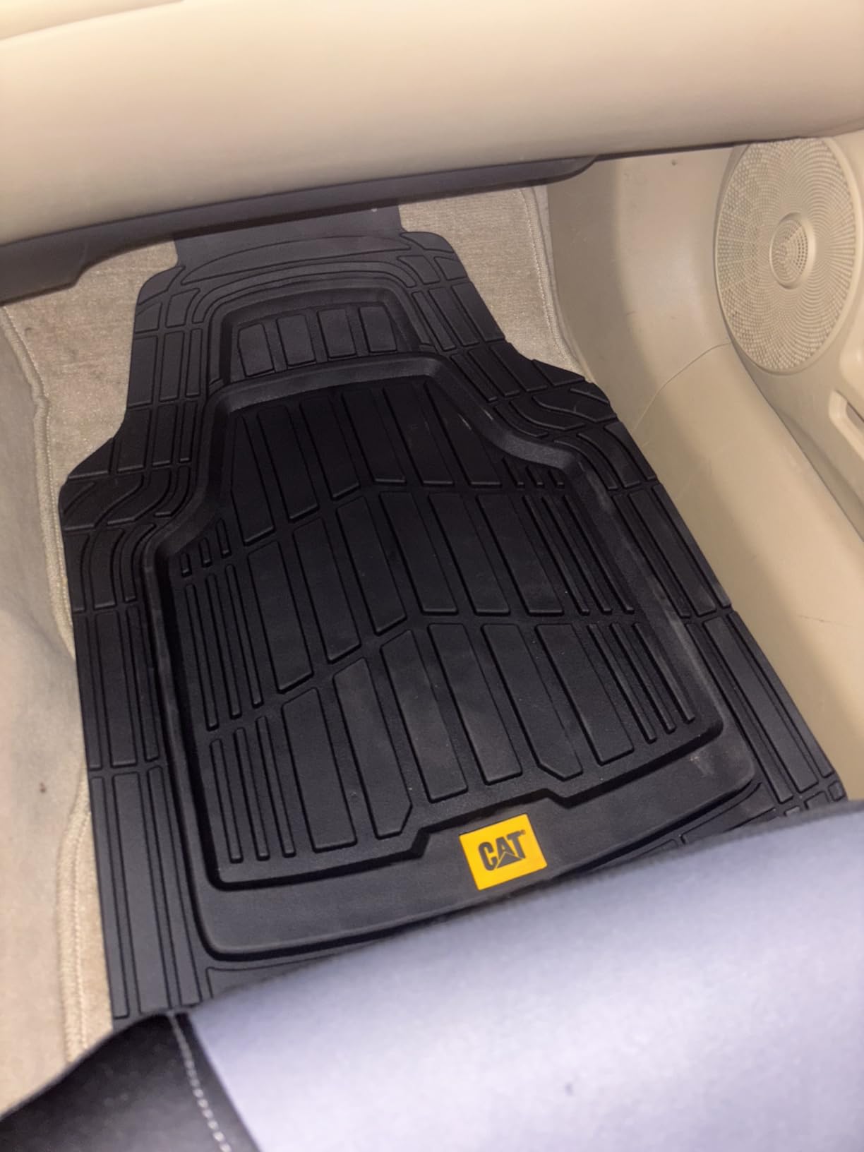 Cat ToughRide Heavy-Duty 3 Piece Rubber All Season Floor Mats for Car Truck Van SUV, Black - Premium Trim to Fit Cars Floor Mat, All Weather Deep Dish Automotive Floor Mats customer photo 2