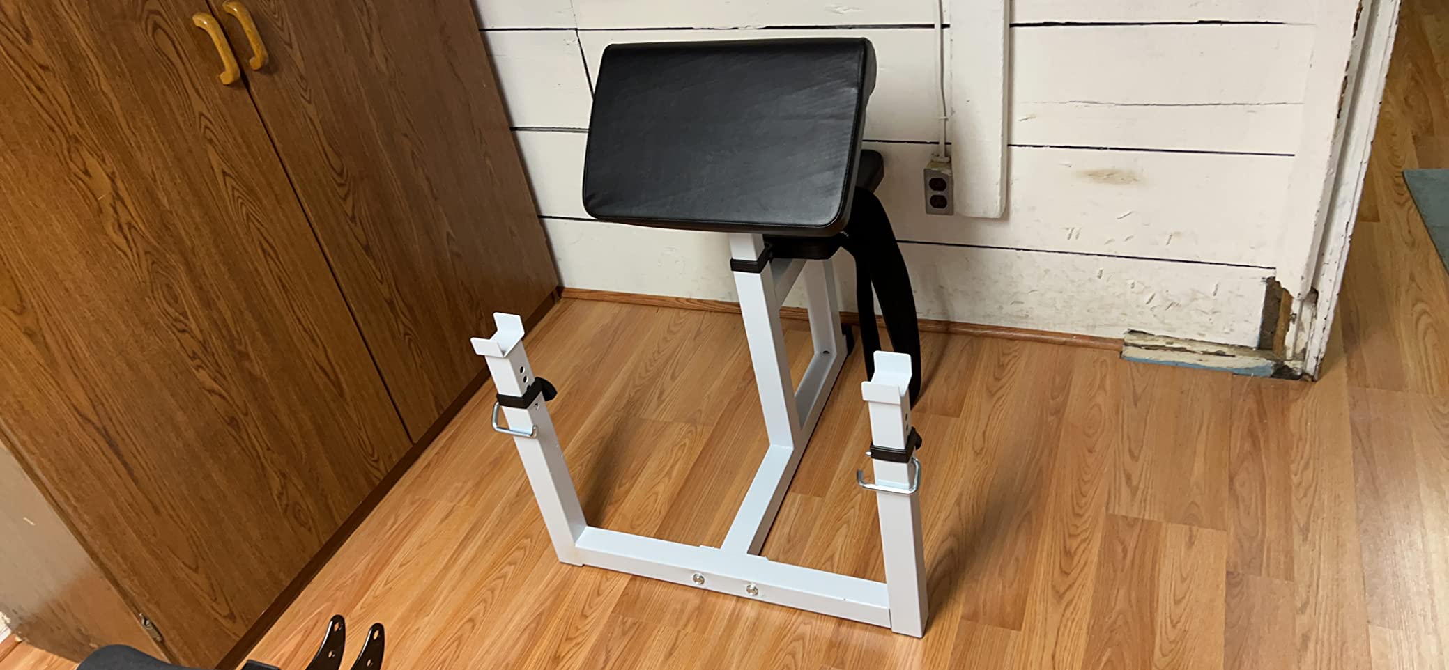 ANT MARCH Preacher Curl Weight Bench, Strength Training Max load 450LBS, Home Gym Fitness Equipment, Seated Arm Isolated Barbell Dumbbell Bicep Station customer photo 2