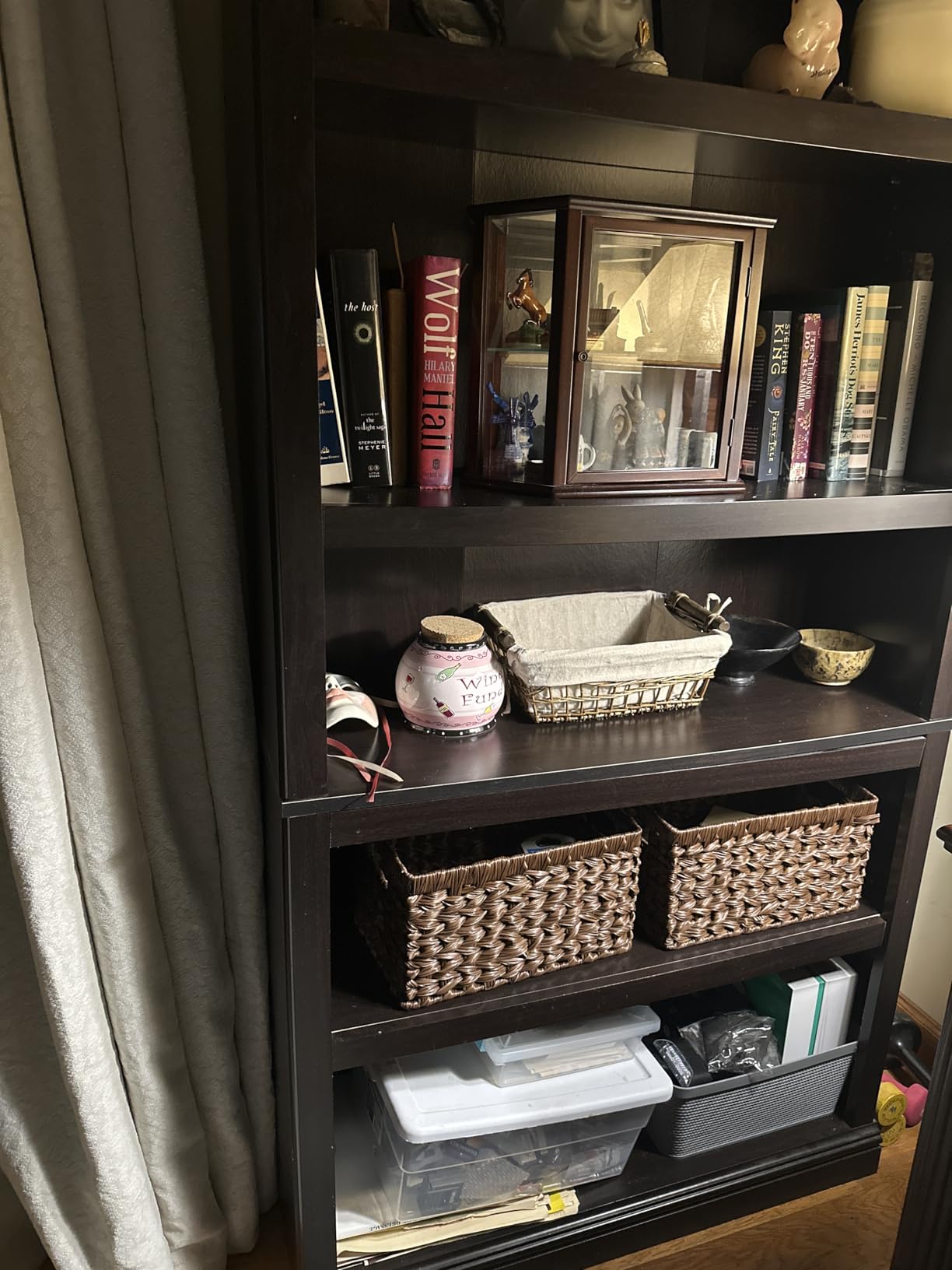 GRANNY SAYS Wicker Storage Baskets for Shelves, Wicker Baskets for Organizing, Waterproof Woven Basket for Pantry, Rectangle Basket for Shelf, Brown, 2-Pack customer photo 2