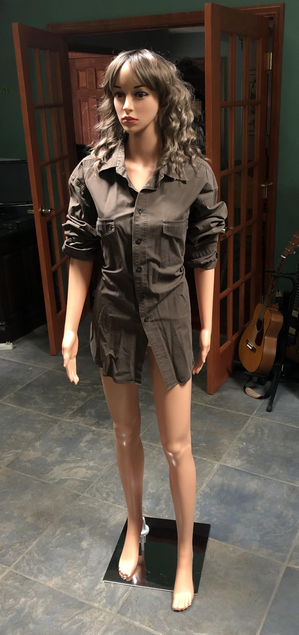 Bonnlo Female Mannequin Full Body Adjustable Torso Dress Form with Metal Base, 68inch, Detachable Plastic for Displays, Realistic Display customer photo 2