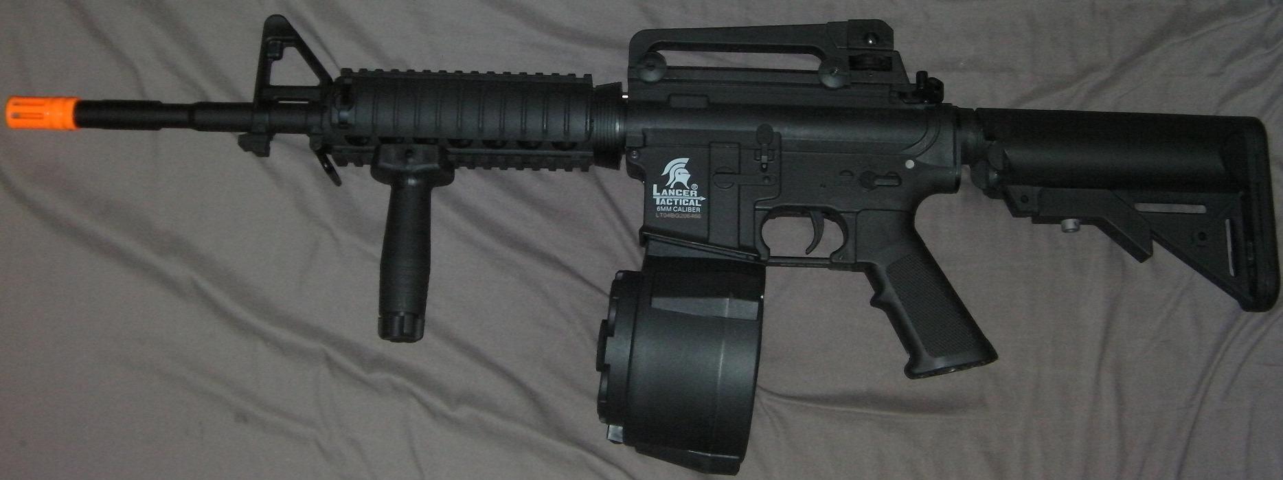 Lancer Tactical Gen 2 RIS Classic M4A1 AEG Airsoft Rifle with 9.6v Nimh Battery and Charger (1000 Rounds 0.20g BBS Included) customer photo 1