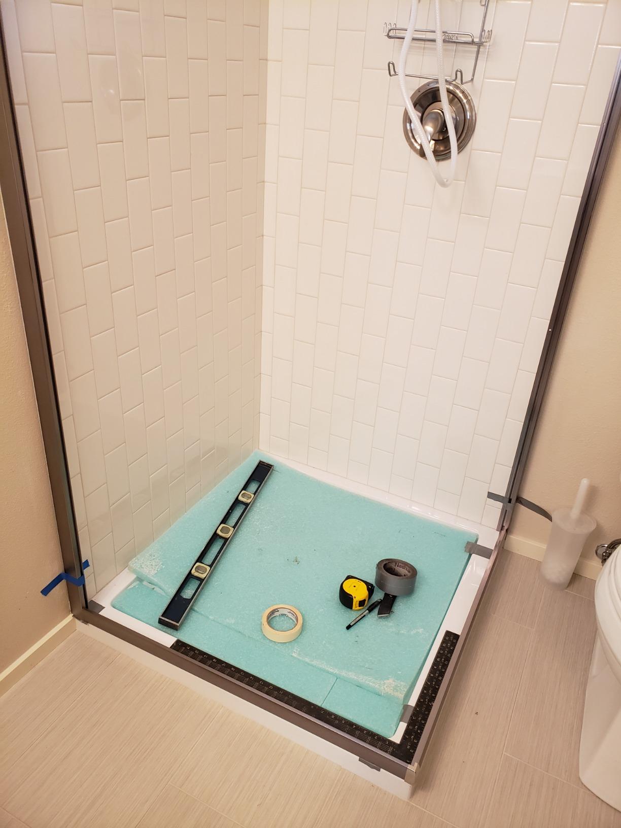 SUNNY SHOWER Corner Shower Enclosure 1/4 in. Clear Glass Sliding Shower Doors, 34 in. X 34 in. X 72 in. Bath Door, Brushed Nickel Finish Corner Shower Glass Enclosure (Shower Base Not Included) customer photo 1