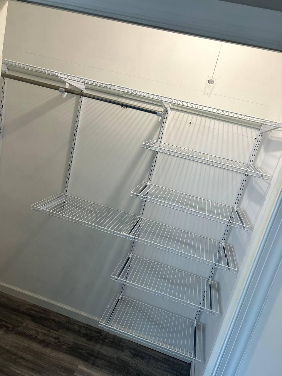 Tangkula 3 to 5 FT Custom Closet Organizer System Kit, Wall-Mounted Storage Organizer with Wire Shelving and Hanging Rods, Adjustable Closet Organizer Kit, Configurations Custom Closet for Bedroom customer photo 2