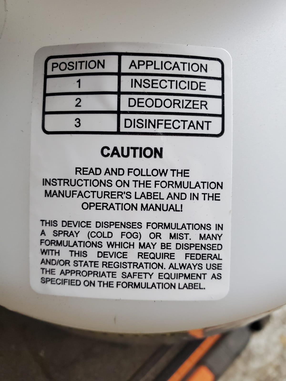 Hurricane ES Electrostatic Corded ULV Hand Carry 1-Gallon Fogger Adjustable Particle Size 10-50 Microns customer photo 1