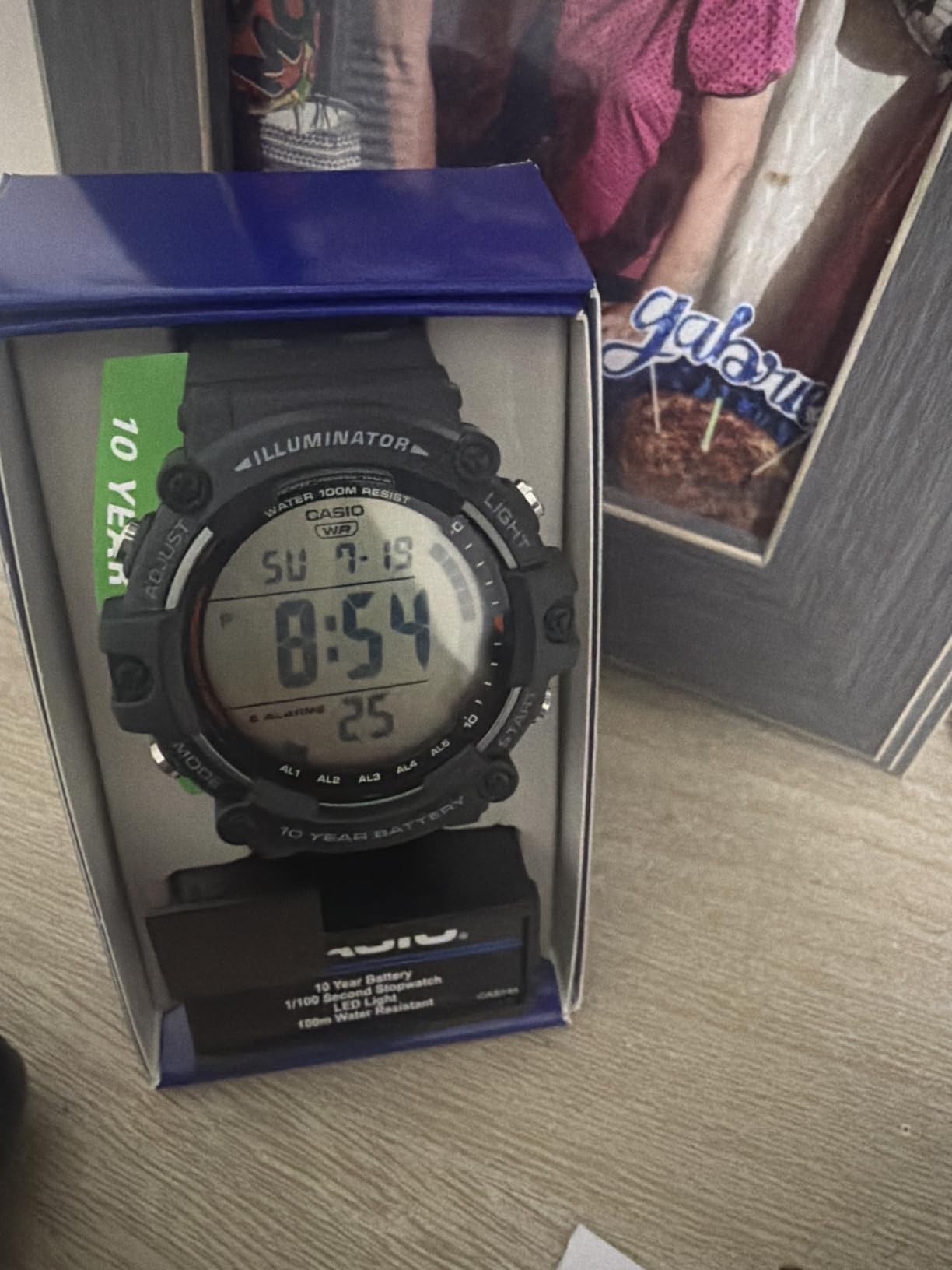 Casio Illuminator AE1500WH Series | 10-Year Battery | LED Backlight | 5-Alarms | 1/100 Sec Stopwatch | Men's Digital Watch customer photo 1