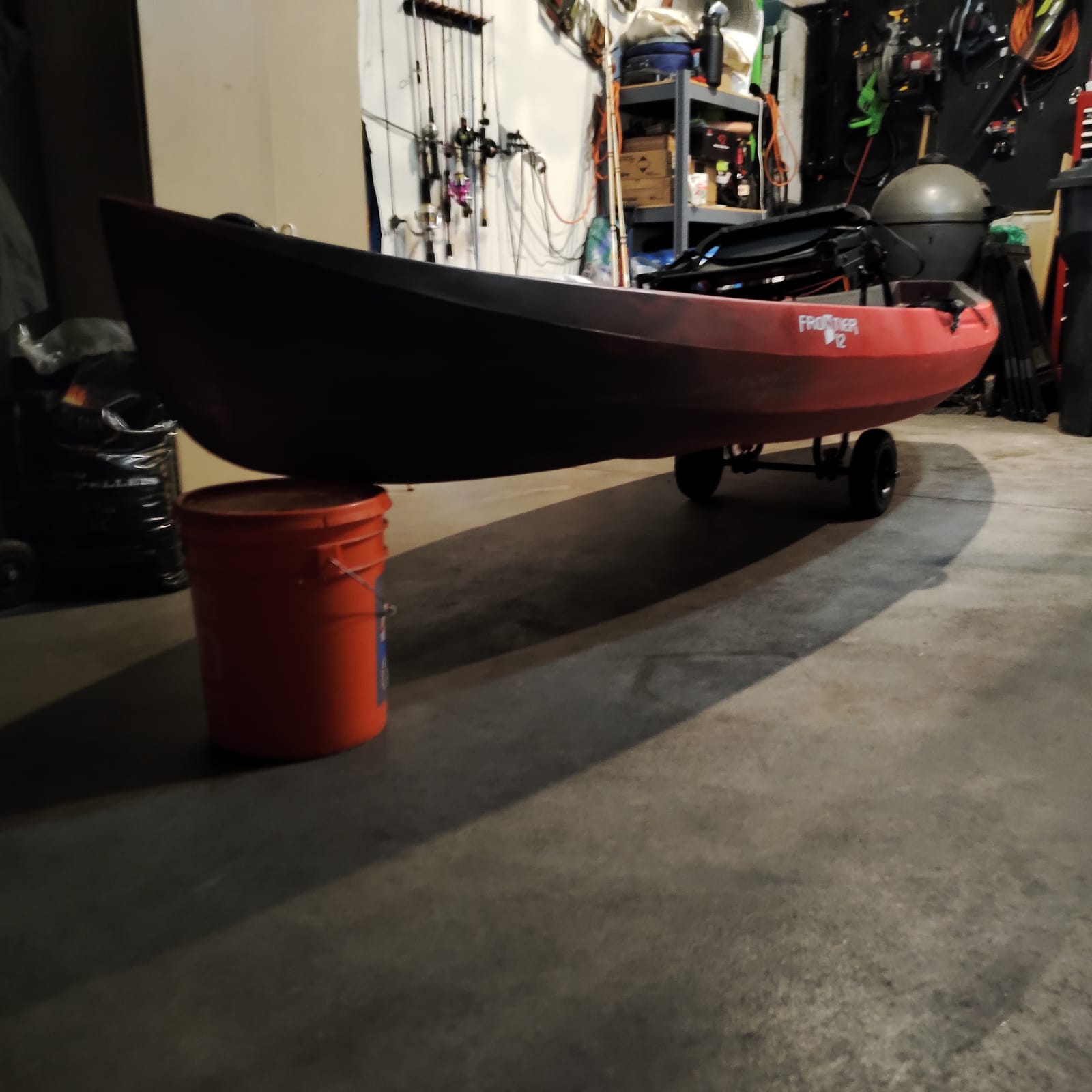 Pelican Canoe Kayak and SUP Transport Cart Sport Deluxe Cart for Canoe, Kayak and SUP - Adjustable Width - 2 Height Positions - Airless Tires - Heavy Duty and Resistant - Easy to Assemble customer photo 1