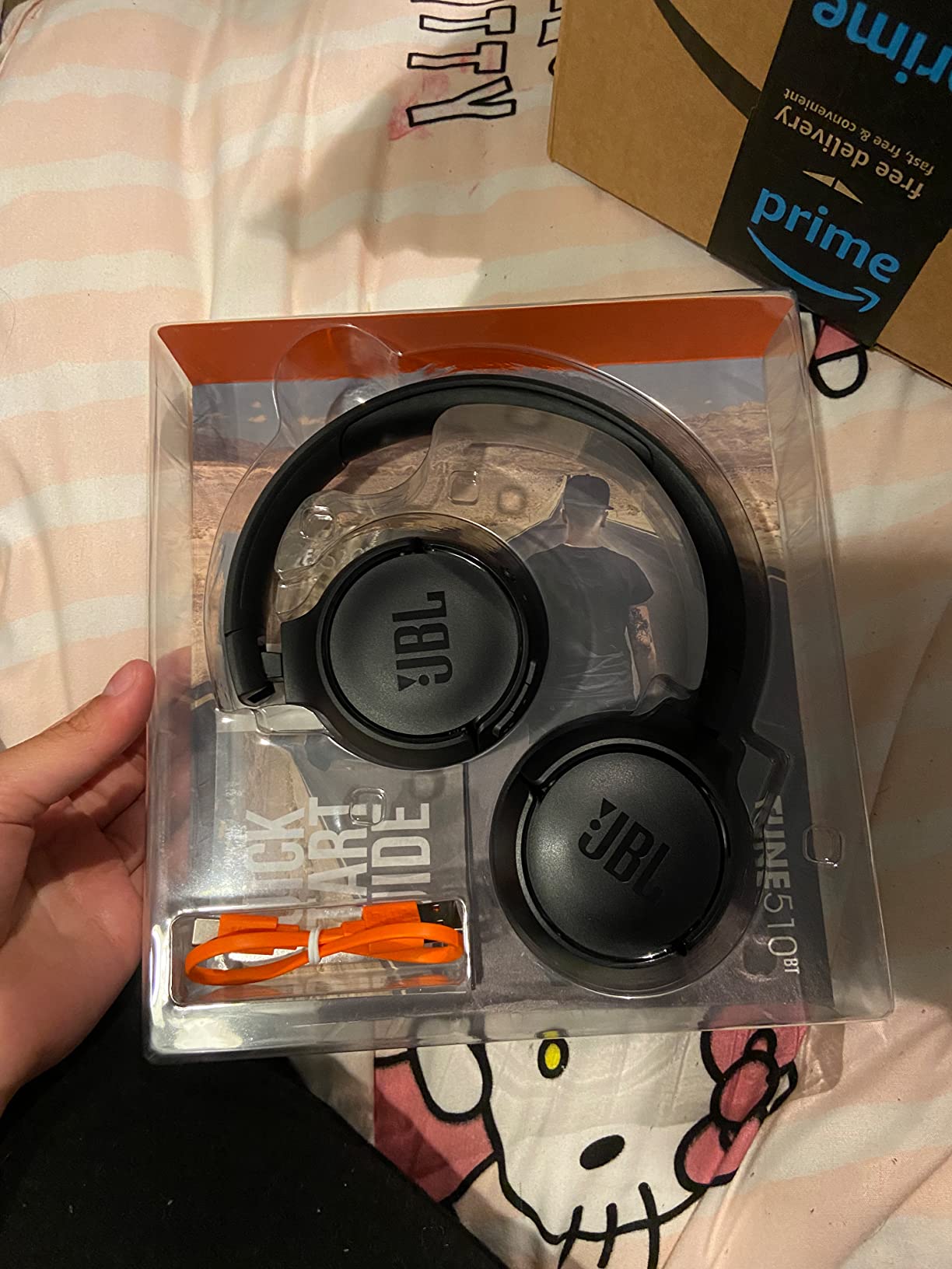 JBL Tune 510BT Wireless On-Ear Headphones with Purebass Sound - Black customer photo 1