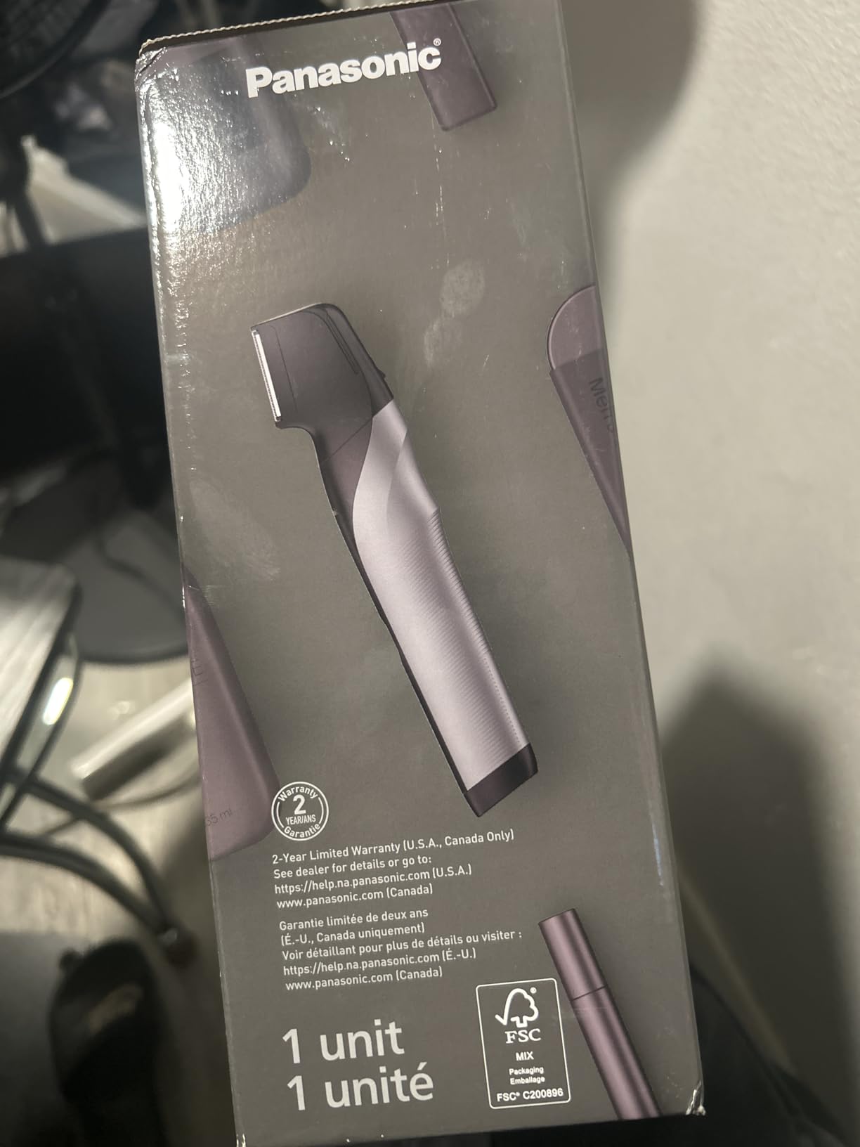 Panasonic Body Groomer for Men & Women, Unisex Wet/Dry Cordless Electric Body Hair Trimmer w/ 2 Comb Attachments, Multi-Directional Shaving in Sensitive Areas - ER-GK80-S (Black) customer photo 1