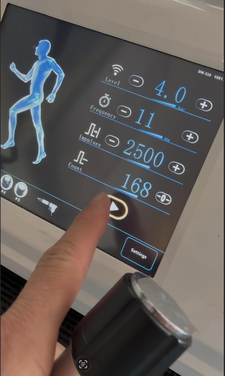 Extracorporeal Shock Wave Therapy ESWT Machine for Joint and Muscle Pain Relief, Muscle and Bone Tissue Regeneration, Painless, Non-Invasive, No Side Effects, PSP20 customer photo 2