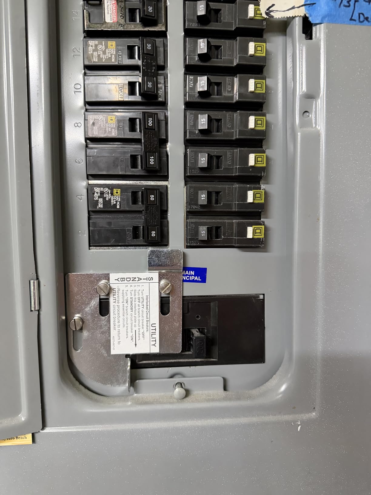 Generator Interlock Kit Compatible with Square D Electric HOMCGK2C Homeline Cover Generator and QOM2 Frame Size Main Breaker Interlock Kit customer photo 1